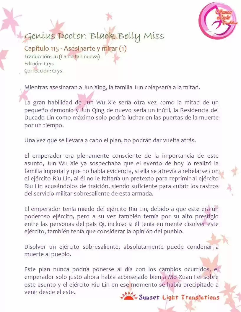 Genius Doctor: Black Belly Miss (Novela) - Capítulo 115 - Página 2 - LectorTMOo