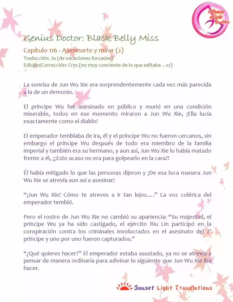 Genius Doctor: Black Belly Miss (Novela) - Capítulo 116 - Página 2 - LectorTMOo