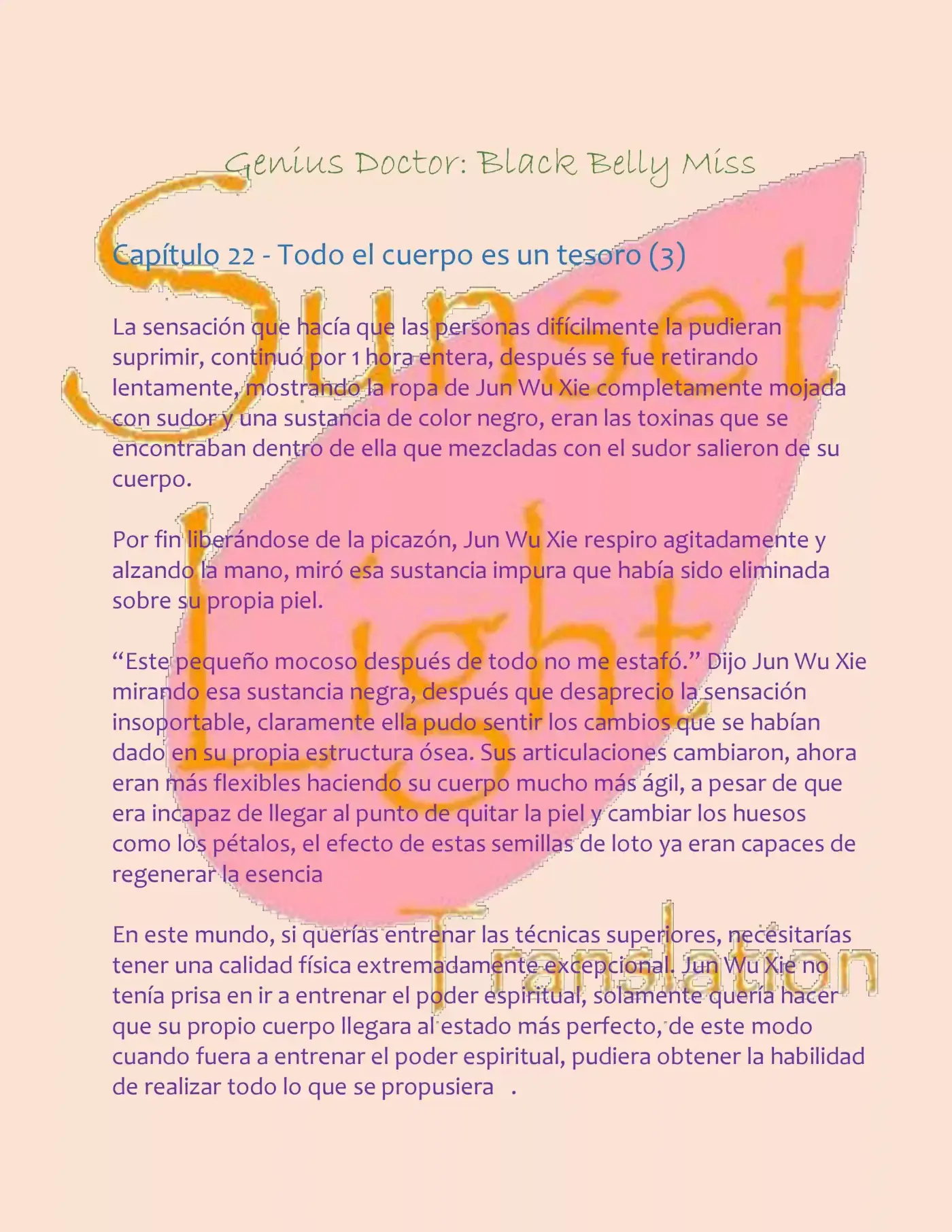 Genius Doctor: Black Belly Miss (Novela) - Capítulo 22 - Página 2 - LectorTMOo