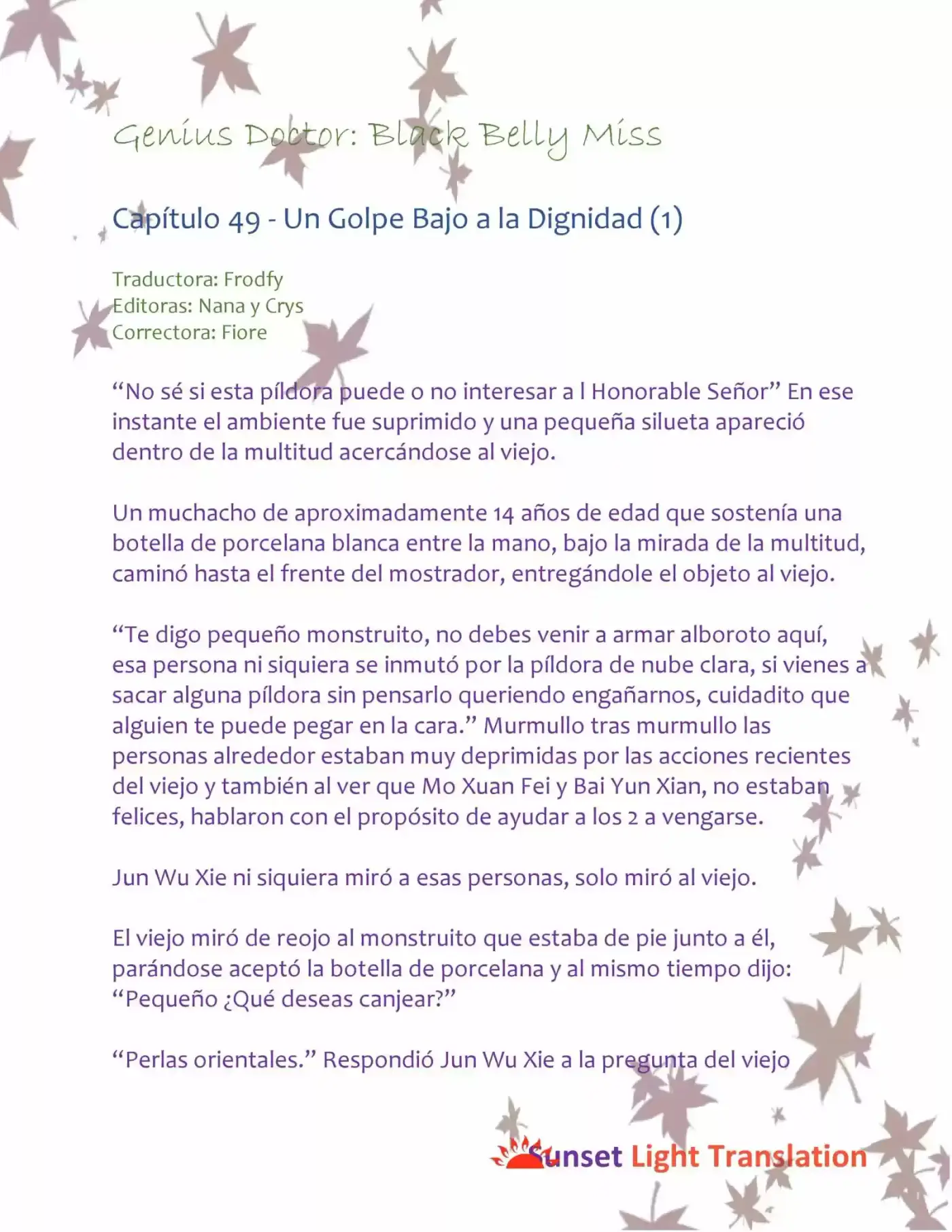 Genius Doctor: Black Belly Miss (Novela) - Capítulo 49 - Página 2 - LectorTMOo