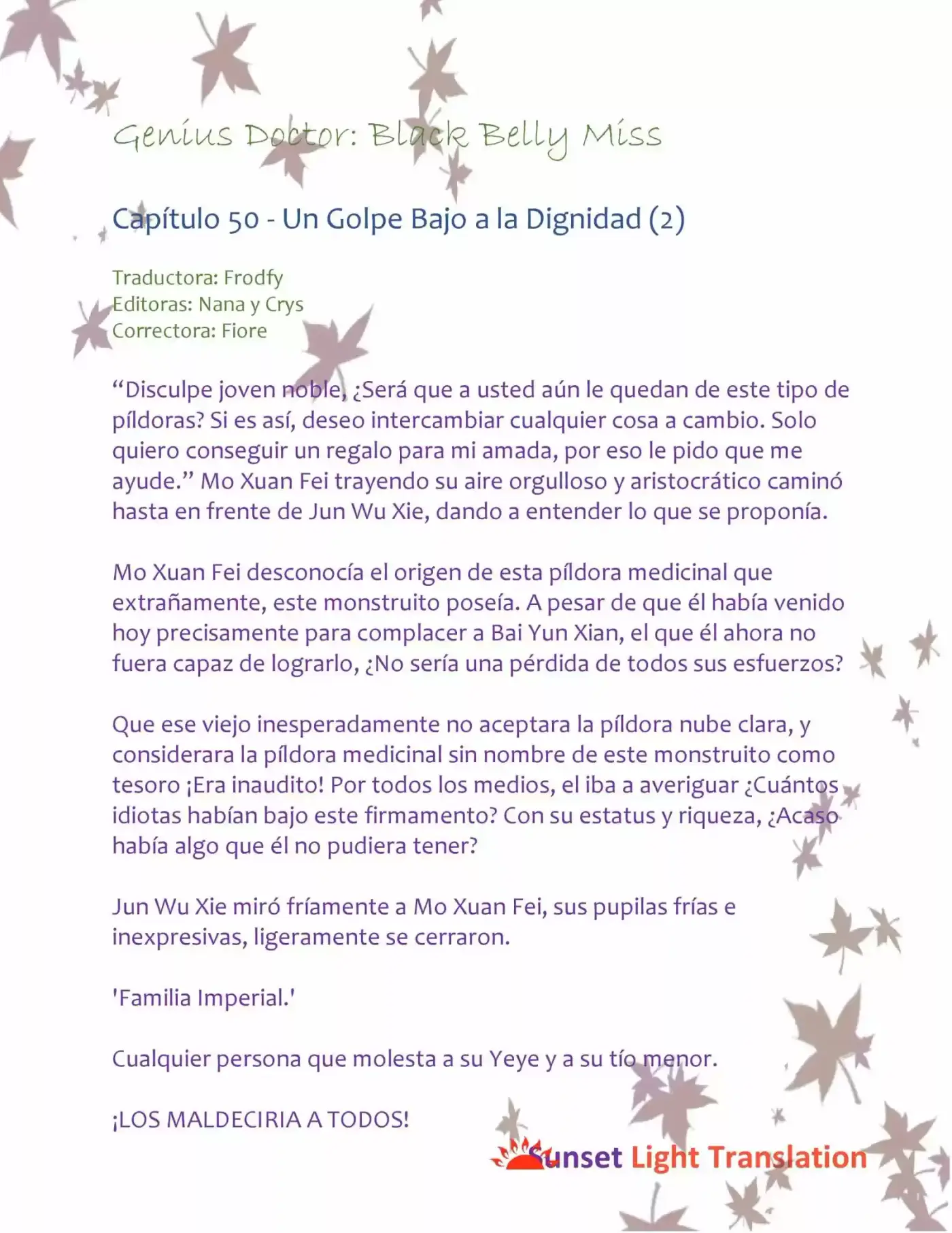 Genius Doctor: Black Belly Miss (Novela) - Capítulo 50 - Página 2 - LectorTMOo
