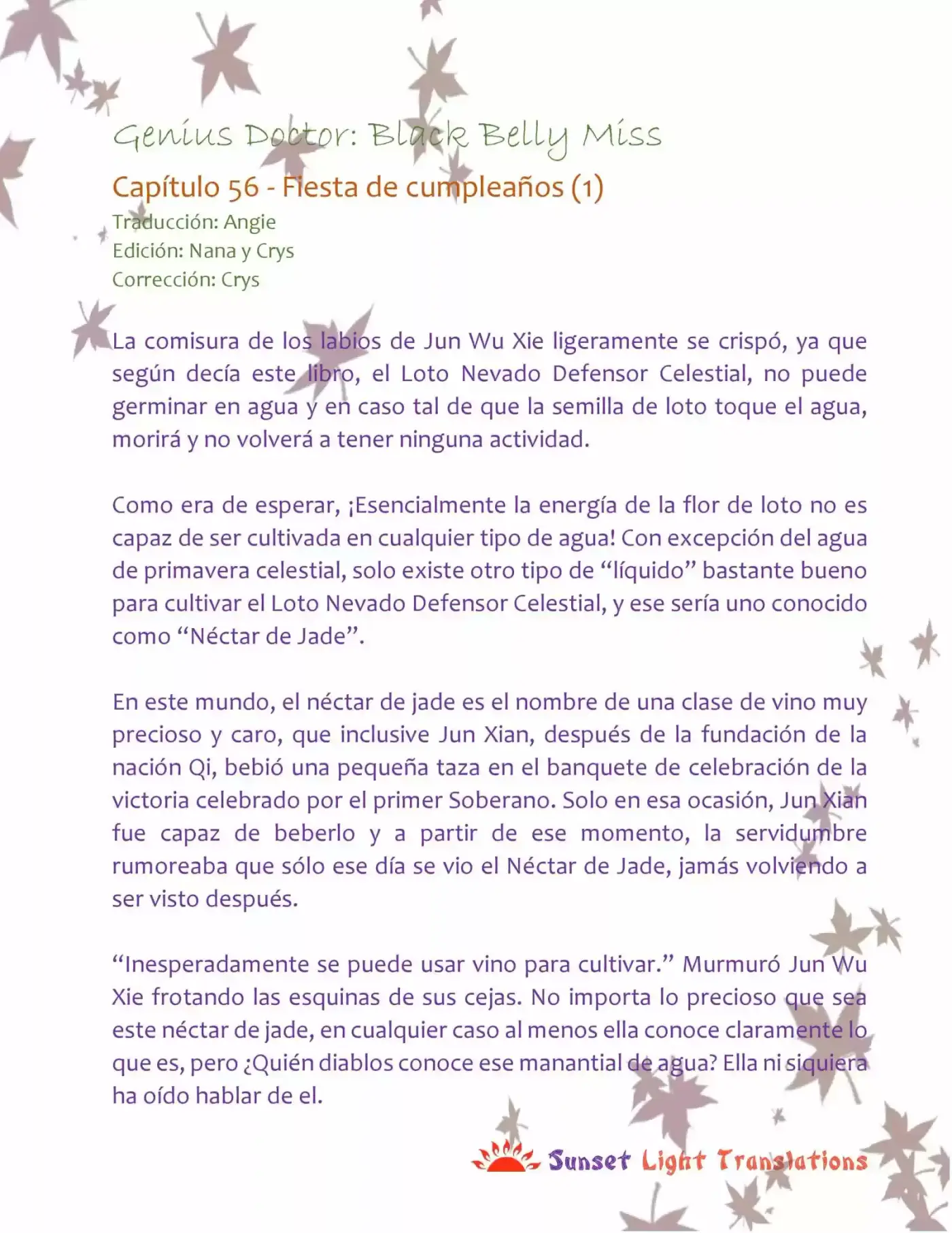 Genius Doctor: Black Belly Miss (Novela) - Capítulo 56 - Página 2 - LectorTMOo