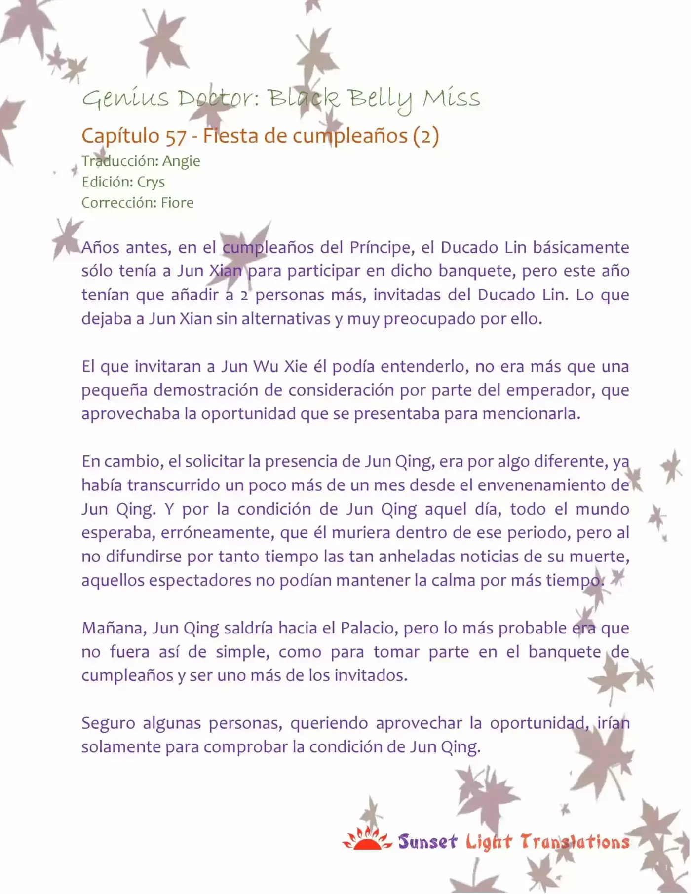 Genius Doctor: Black Belly Miss (Novela) - Capítulo 57 - Página 2 - LectorTMOo
