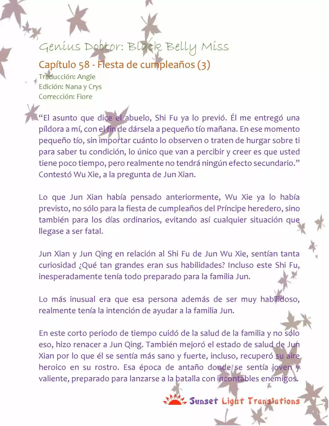 Genius Doctor: Black Belly Miss (Novela) - Capítulo 58 - Página 2 - LectorTMOo
