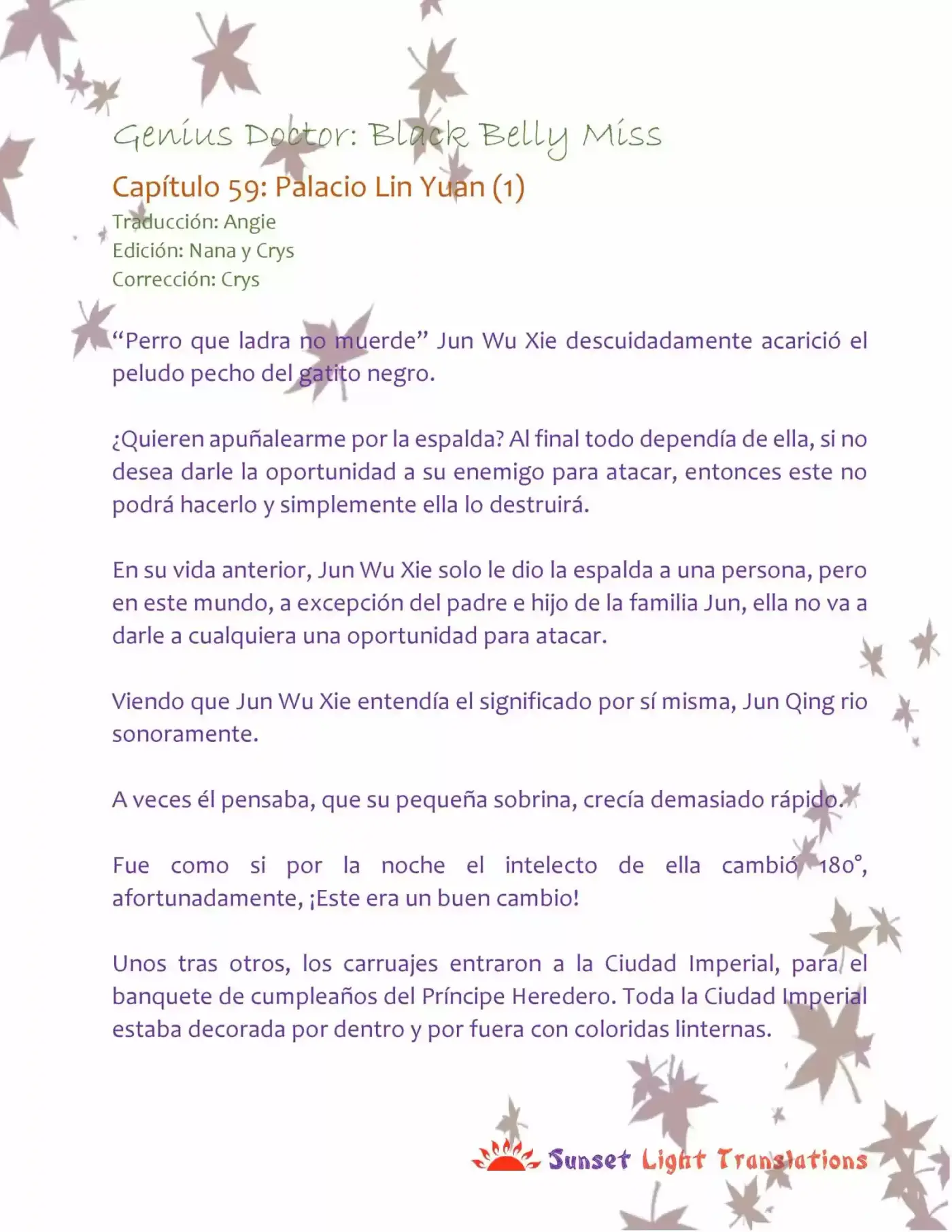 Genius Doctor: Black Belly Miss (Novela) - Capítulo 59 - Página 2 - LectorTMOo