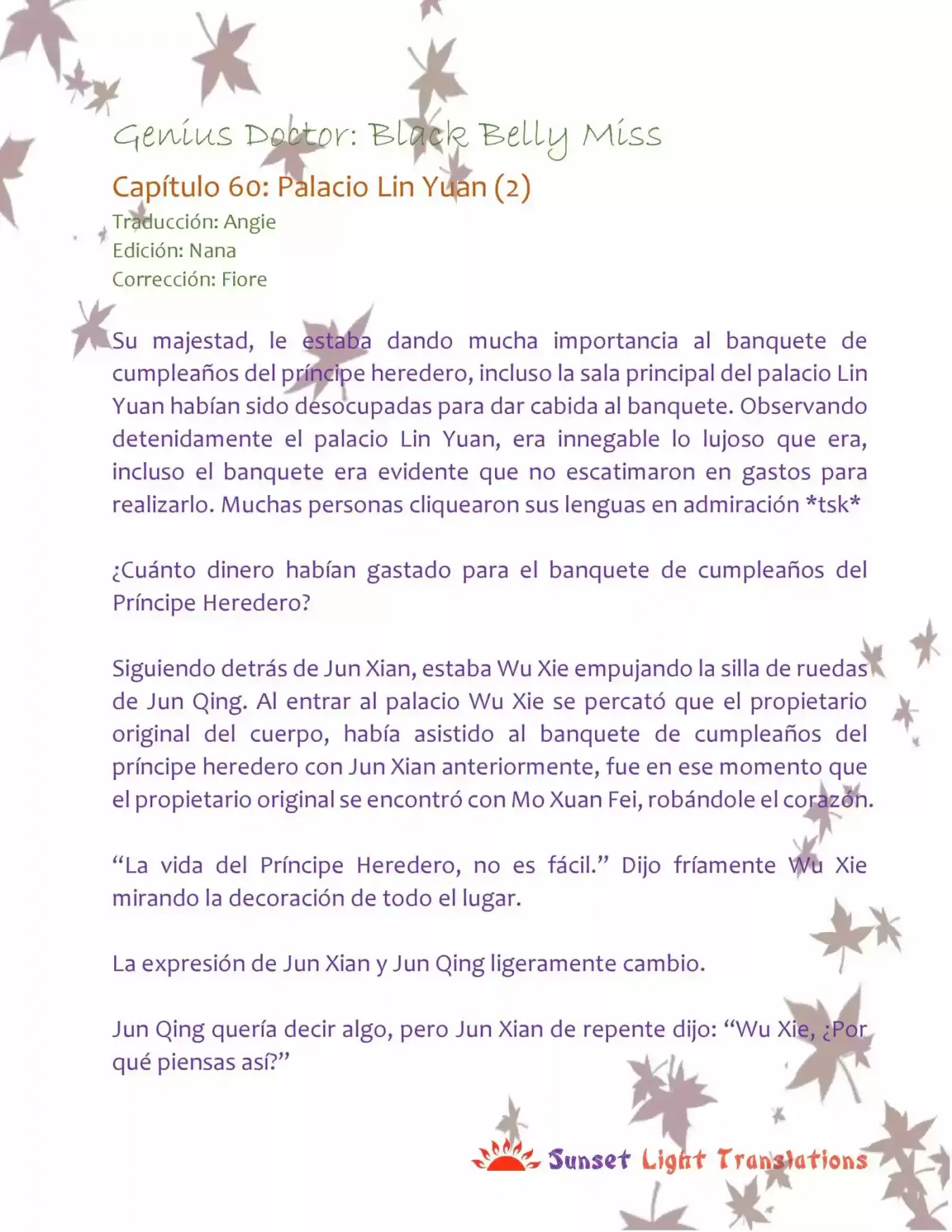 Genius Doctor: Black Belly Miss (Novela) - Capítulo 60 - Página 2 - LectorTMOo