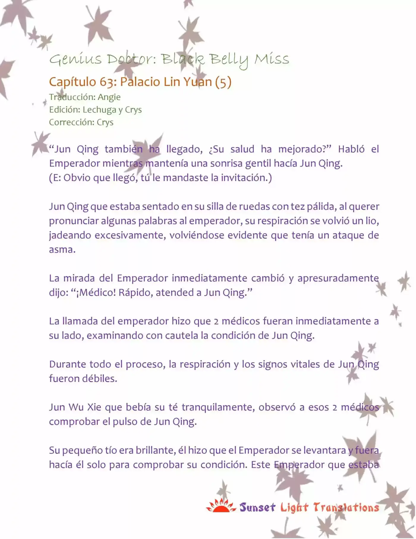 Genius Doctor: Black Belly Miss (Novela) - Capítulo 63 - Página 2 - LectorTMOo