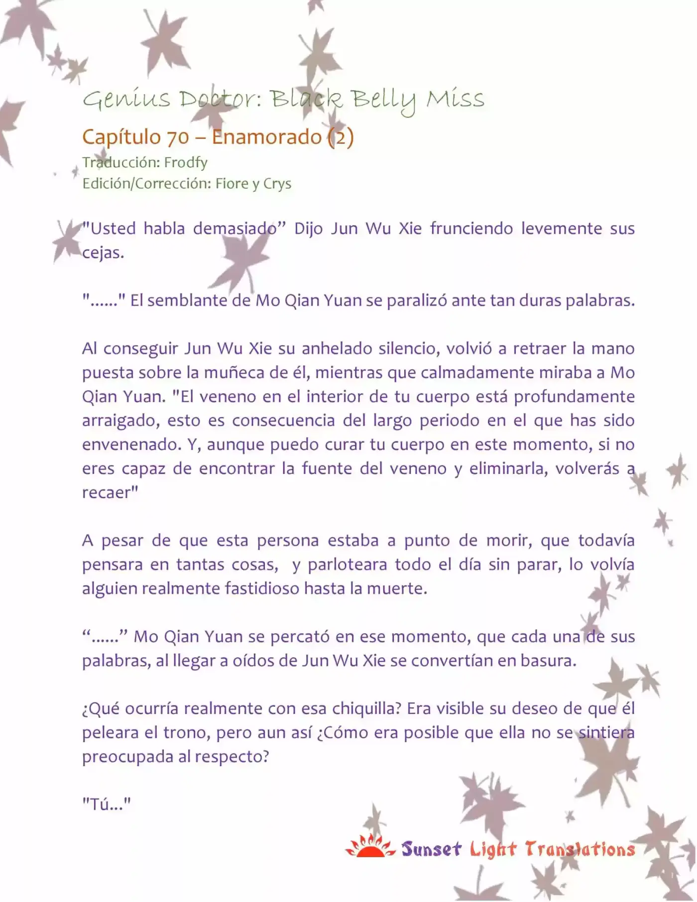 Genius Doctor: Black Belly Miss (Novela) - Capítulo 70 - Página 2 - LectorTMOo