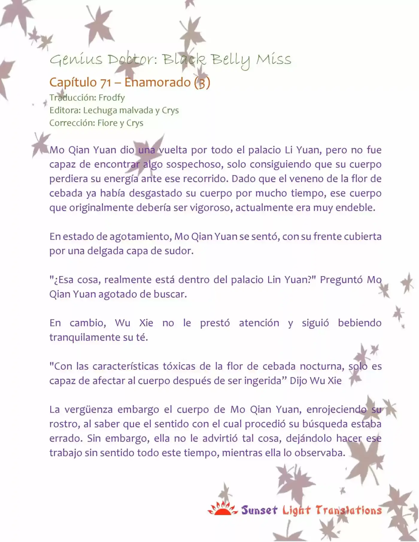 Genius Doctor: Black Belly Miss (Novela) - Capítulo 71 - Página 2 - LectorTMOo