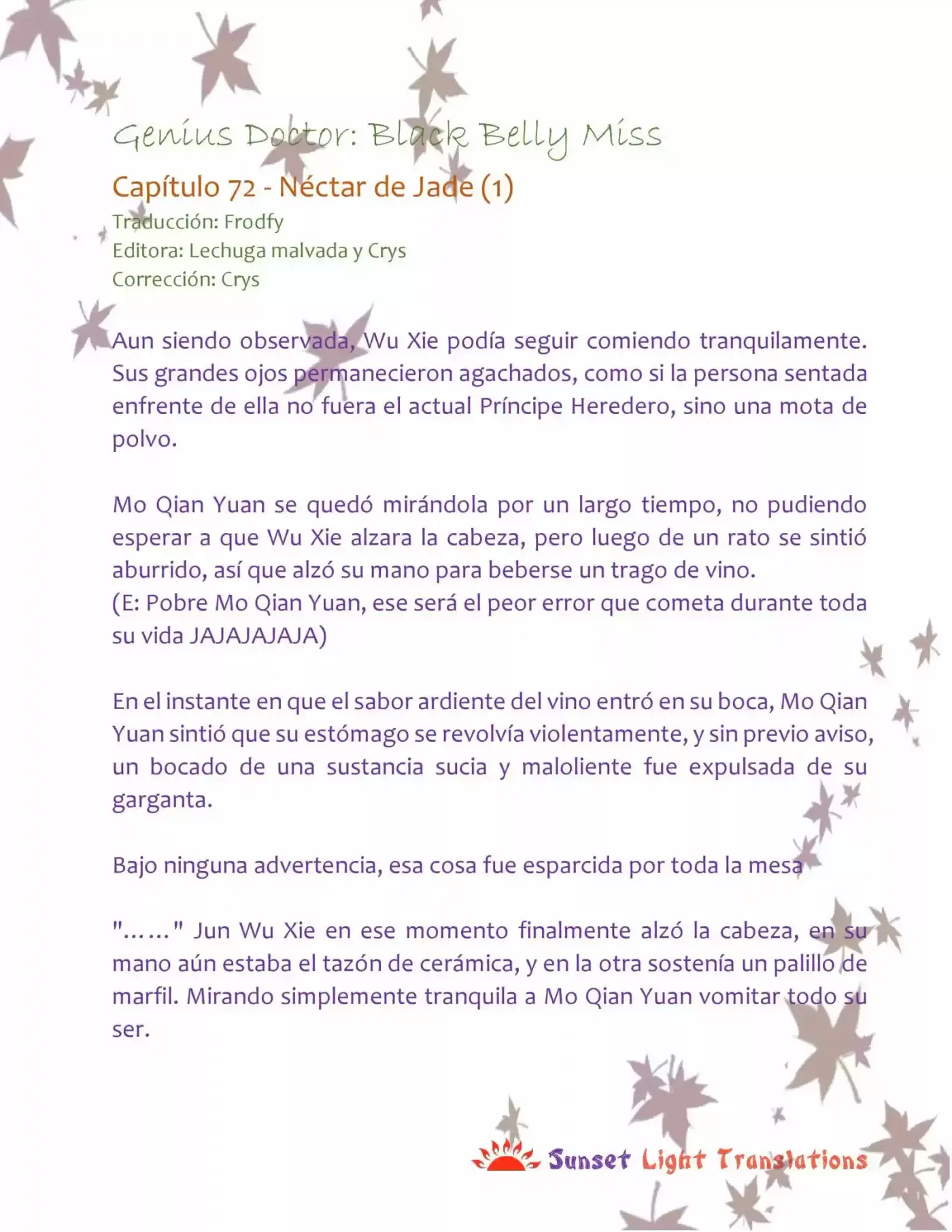 Genius Doctor: Black Belly Miss (Novela) - Capítulo 72 - Página 2 - LectorTMOo