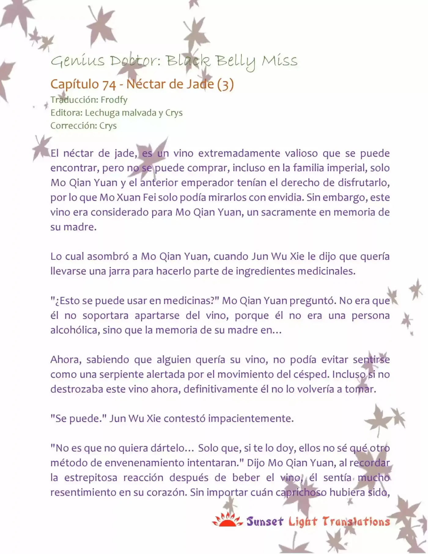 Genius Doctor: Black Belly Miss (Novela) - Capítulo 74 - Página 2 - LectorTMOo