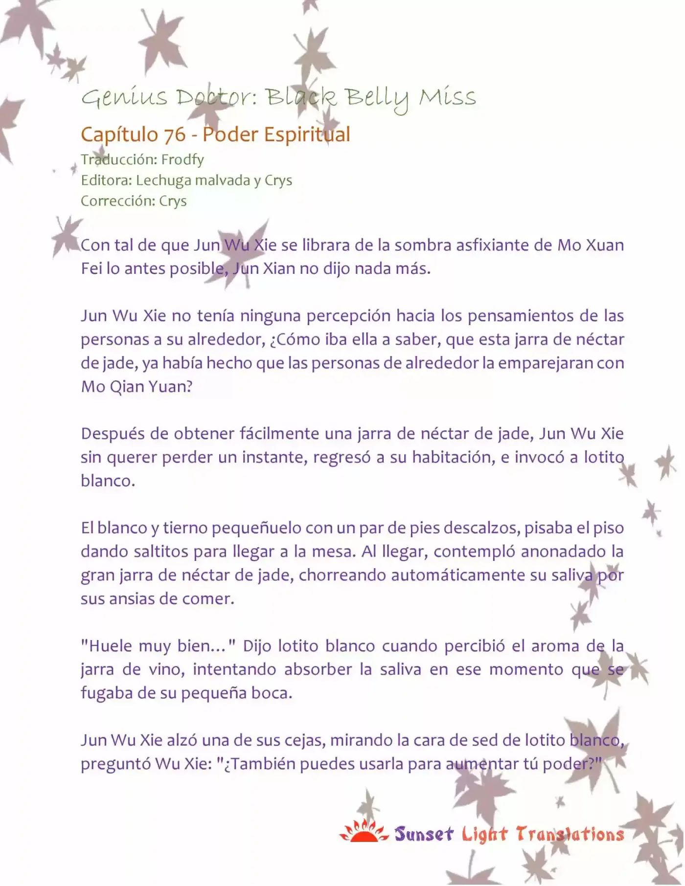 Genius Doctor: Black Belly Miss (Novela) - Capítulo 76 - Página 2 - LectorTMOo