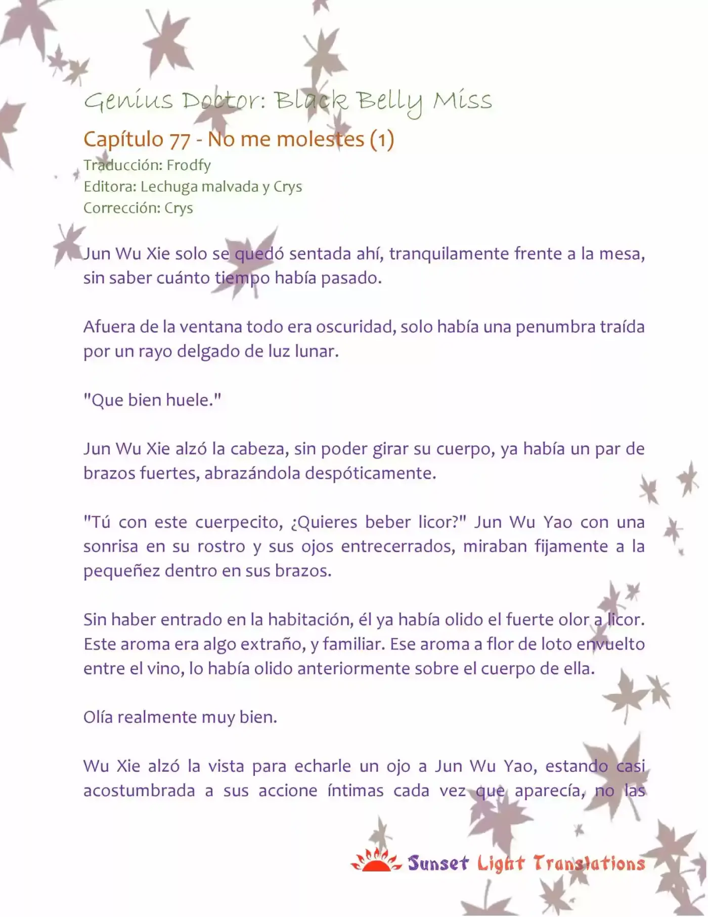 Genius Doctor: Black Belly Miss (Novela) - Capítulo 77 - Página 2 - LectorTMOo