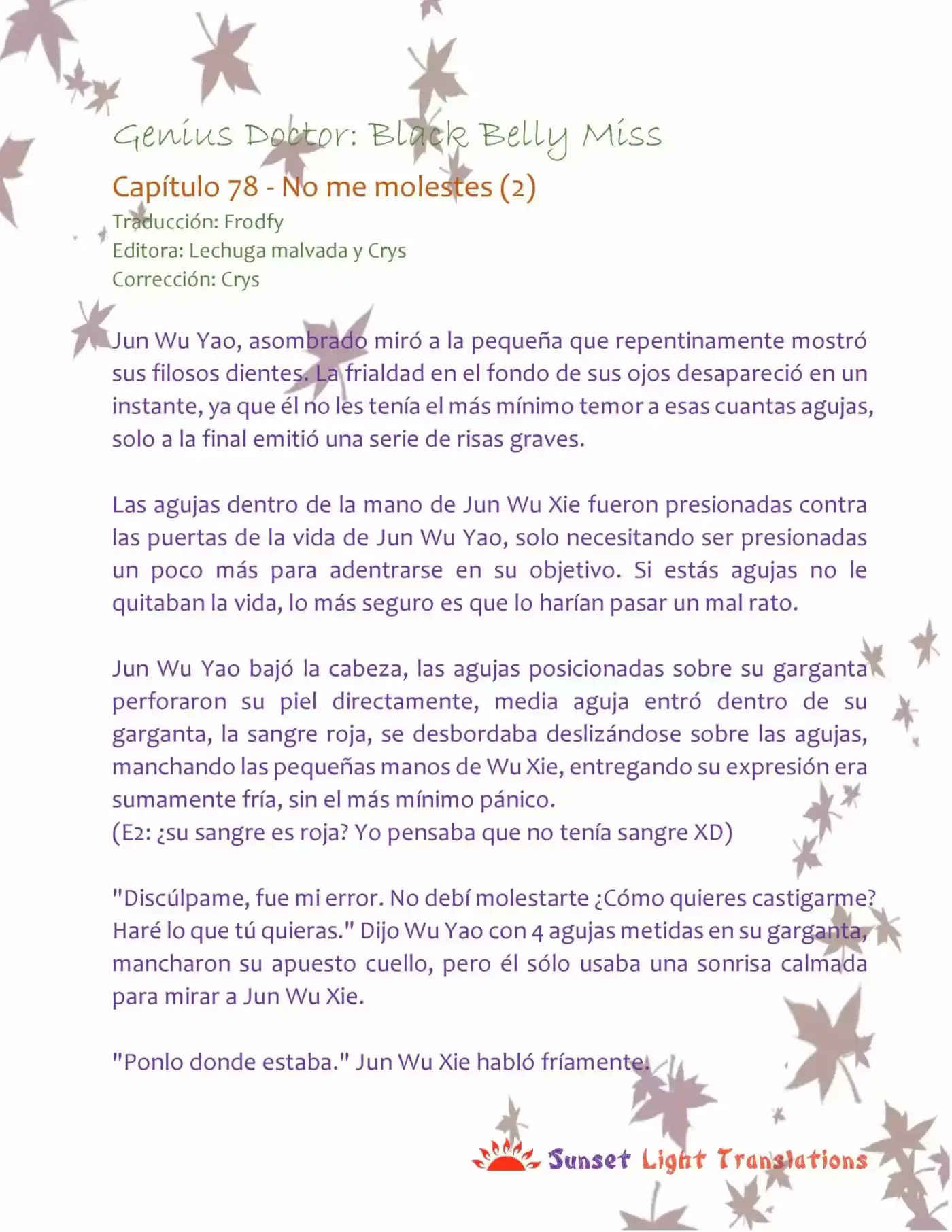 Genius Doctor: Black Belly Miss (Novela) - Capítulo 78 - Página 2 - LectorTMOo