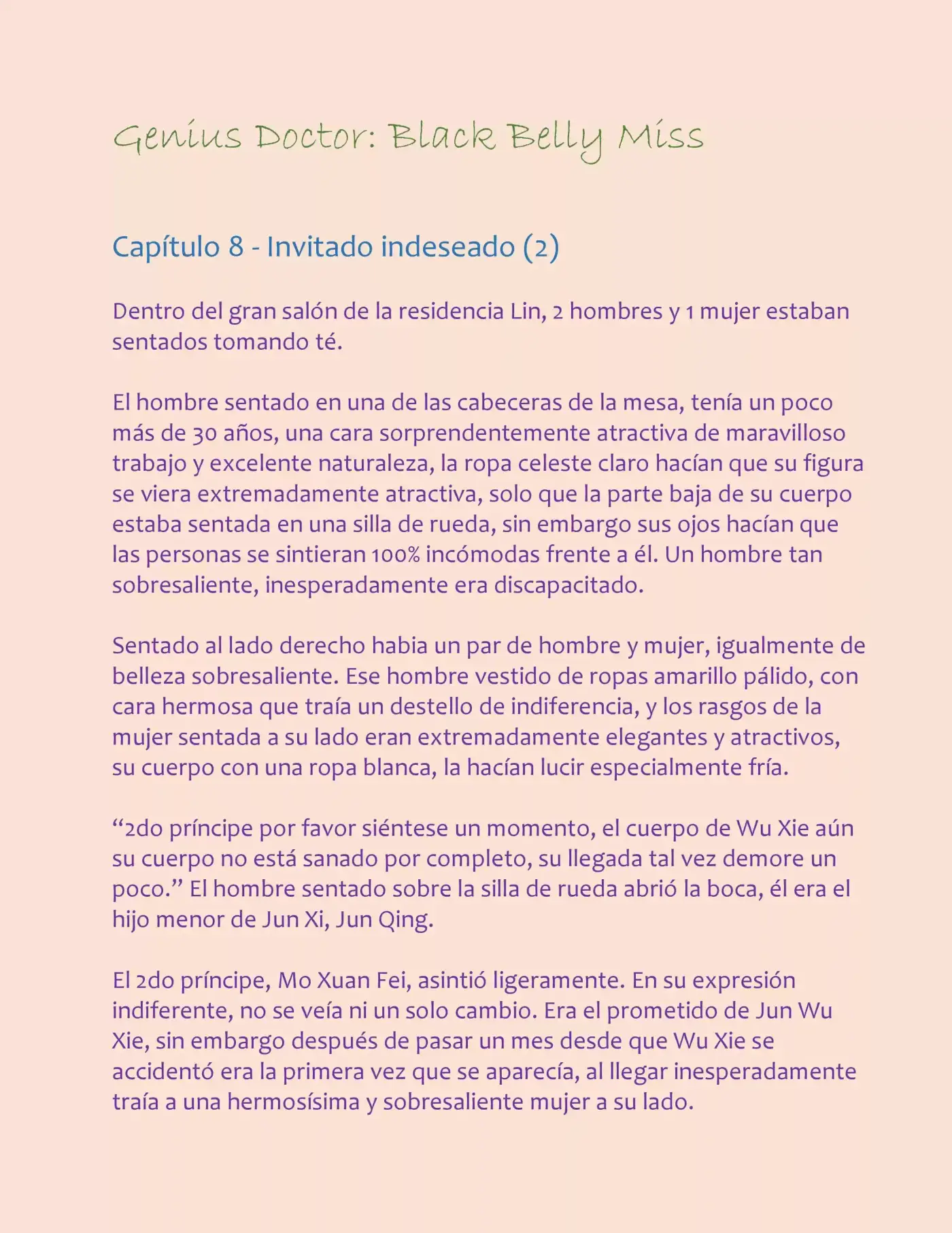 Genius Doctor: Black Belly Miss (Novela) - Capítulo 8 - Página 2 - LectorTMOo
