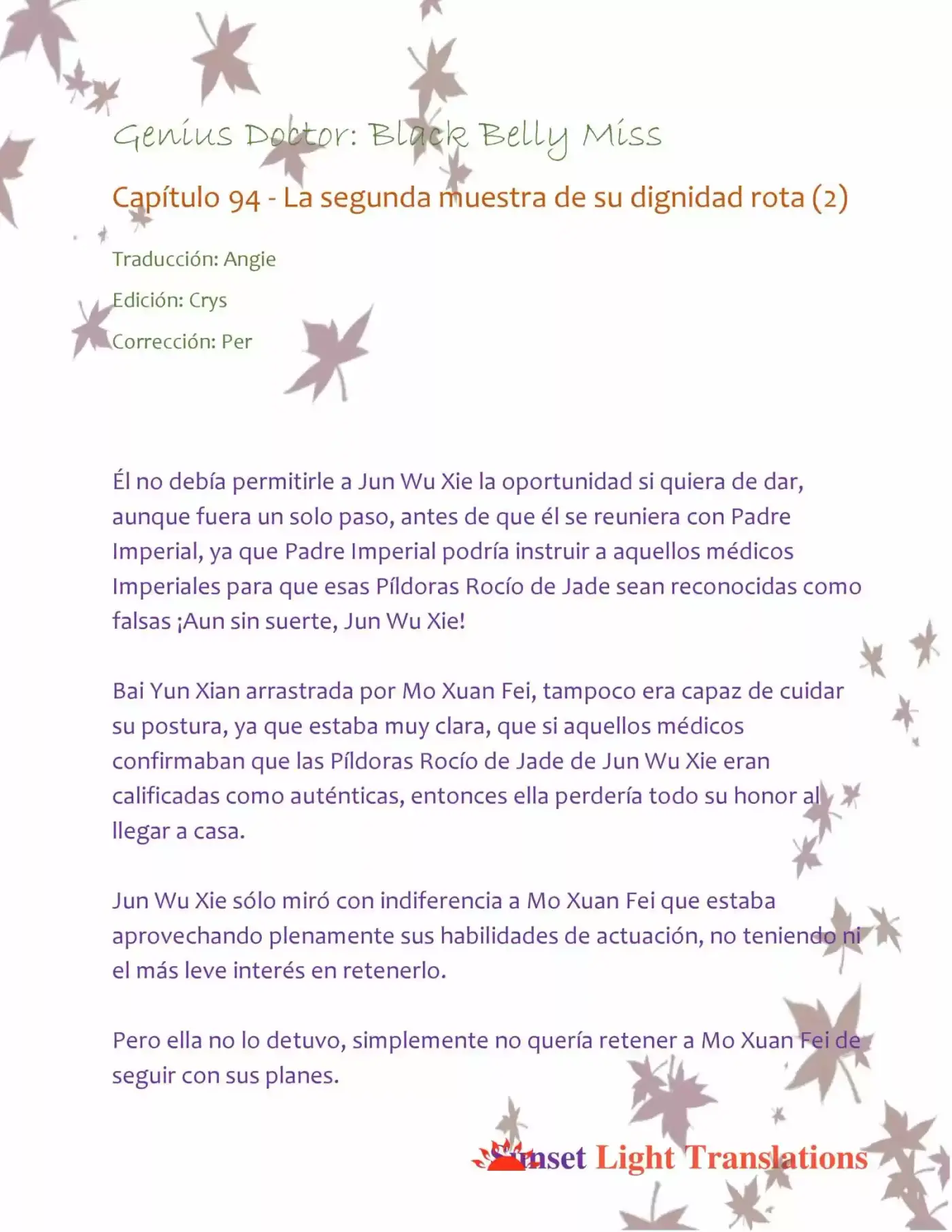 Genius Doctor: Black Belly Miss (Novela) - Capítulo 94 - Página 2 - LectorTMOo