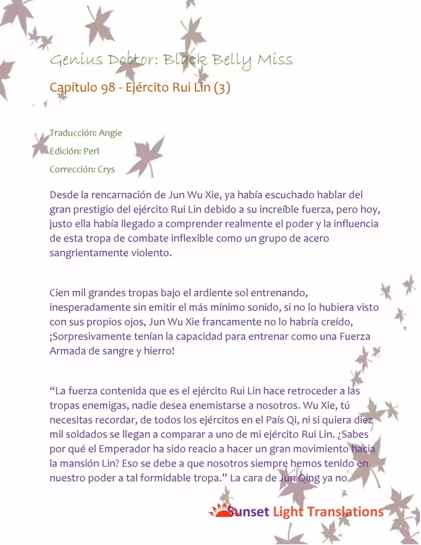 Genius Doctor: Black Belly Miss (Novela) - Capítulo 98 - Página 2 - LectorTMOo