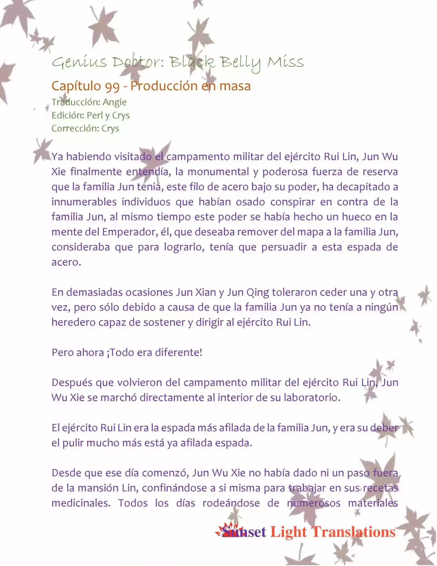 Genius Doctor: Black Belly Miss (Novela) - Capítulo 99 - Página 2 - LectorTMOo