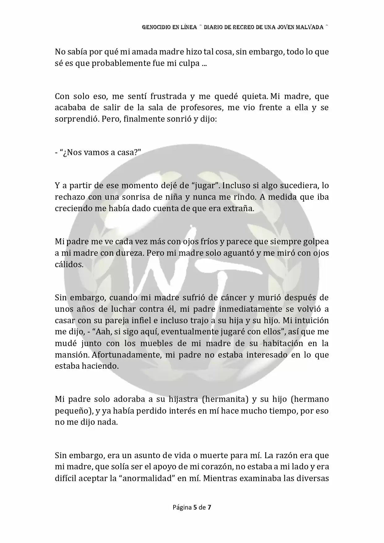 Genocide Online - Novela Web (Novela) - Capítulo - Página 7 - LectorTMOo