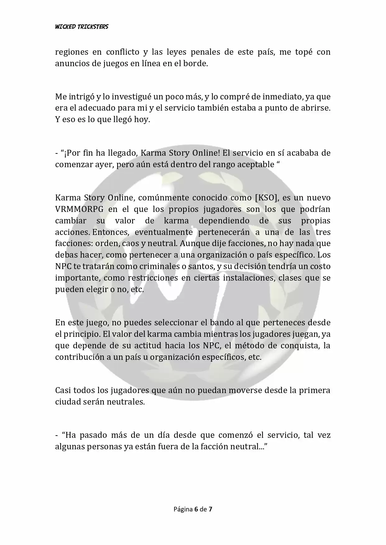 Genocide Online - Novela Web (Novela) - Capítulo - Página 9 - LectorTMOo