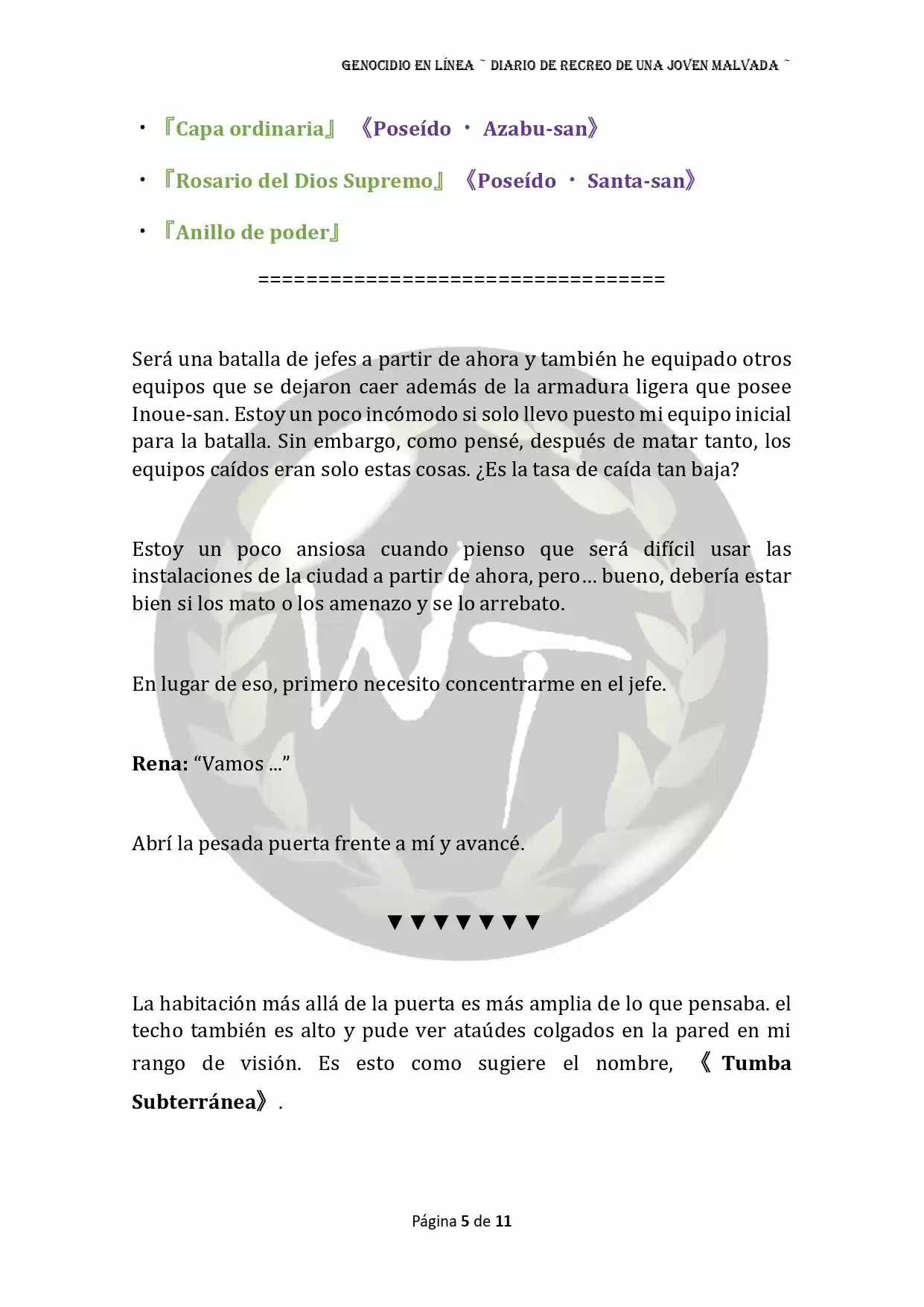 Genocide Online - Novela Web (Novela) - Capítulo 10 - Página 5 - LectorTMOo