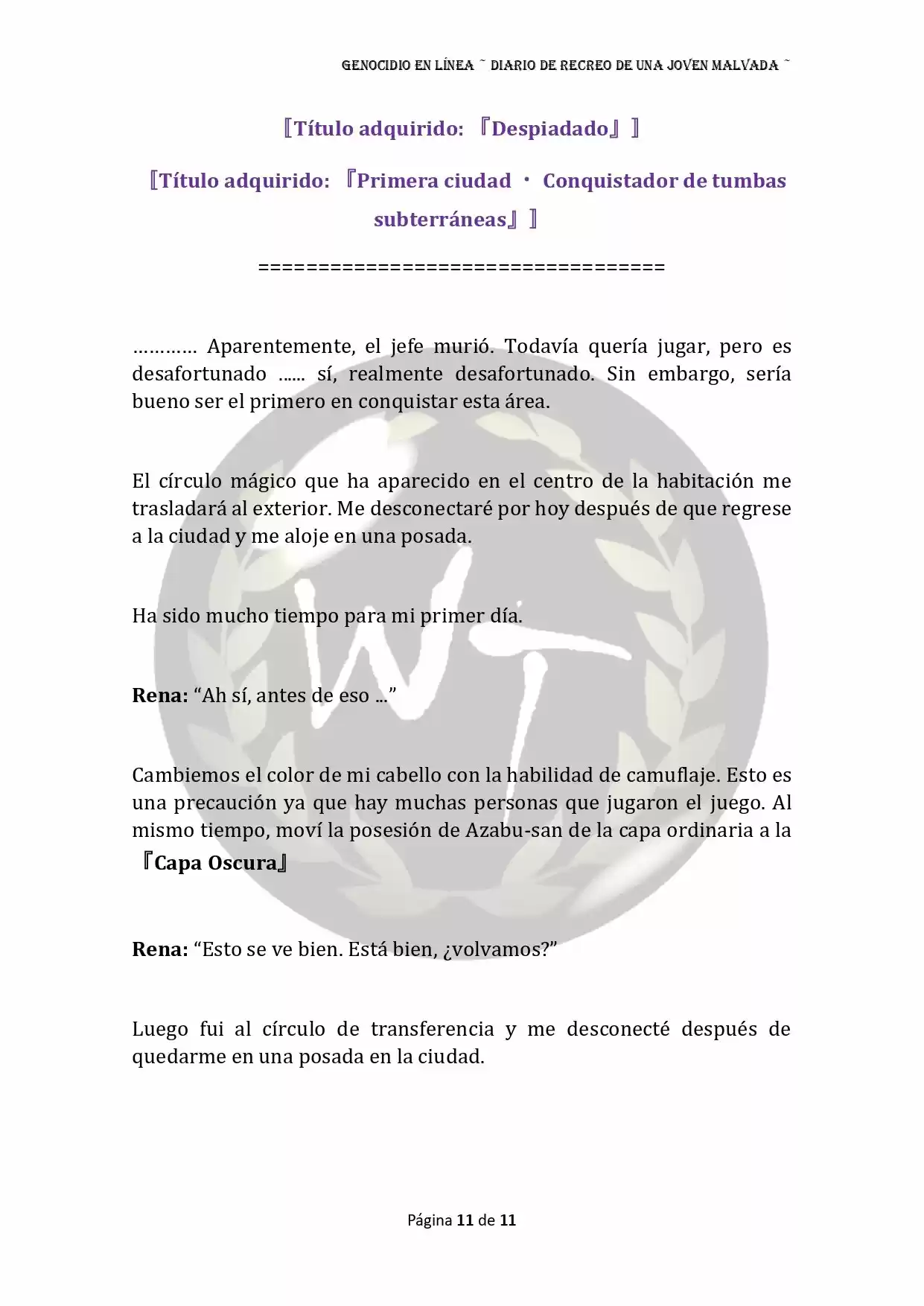 Genocide Online - Novela Web (Novela) - Capítulo 10 - Página 11 - LectorTMOo