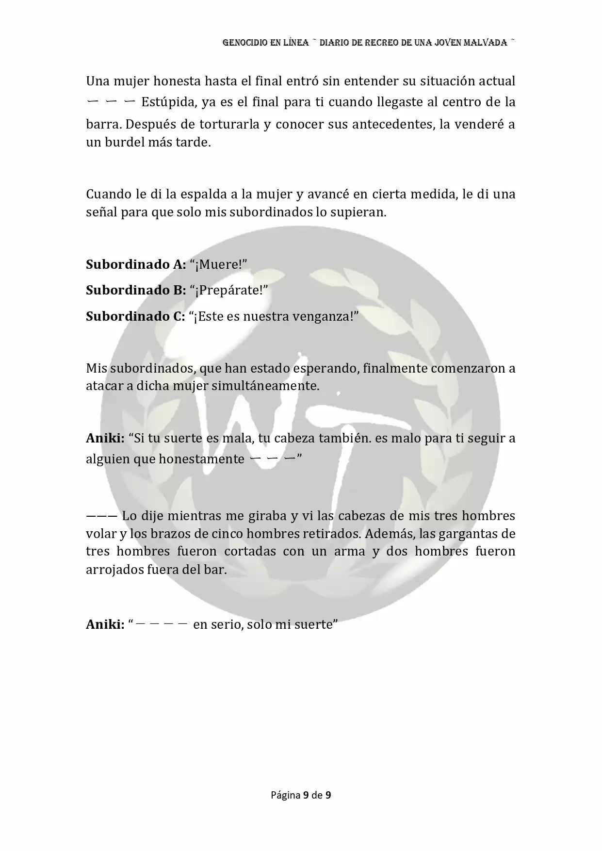 Genocide Online - Novela Web (Novela) - Capítulo 12 - Página 9 - LectorTMOo