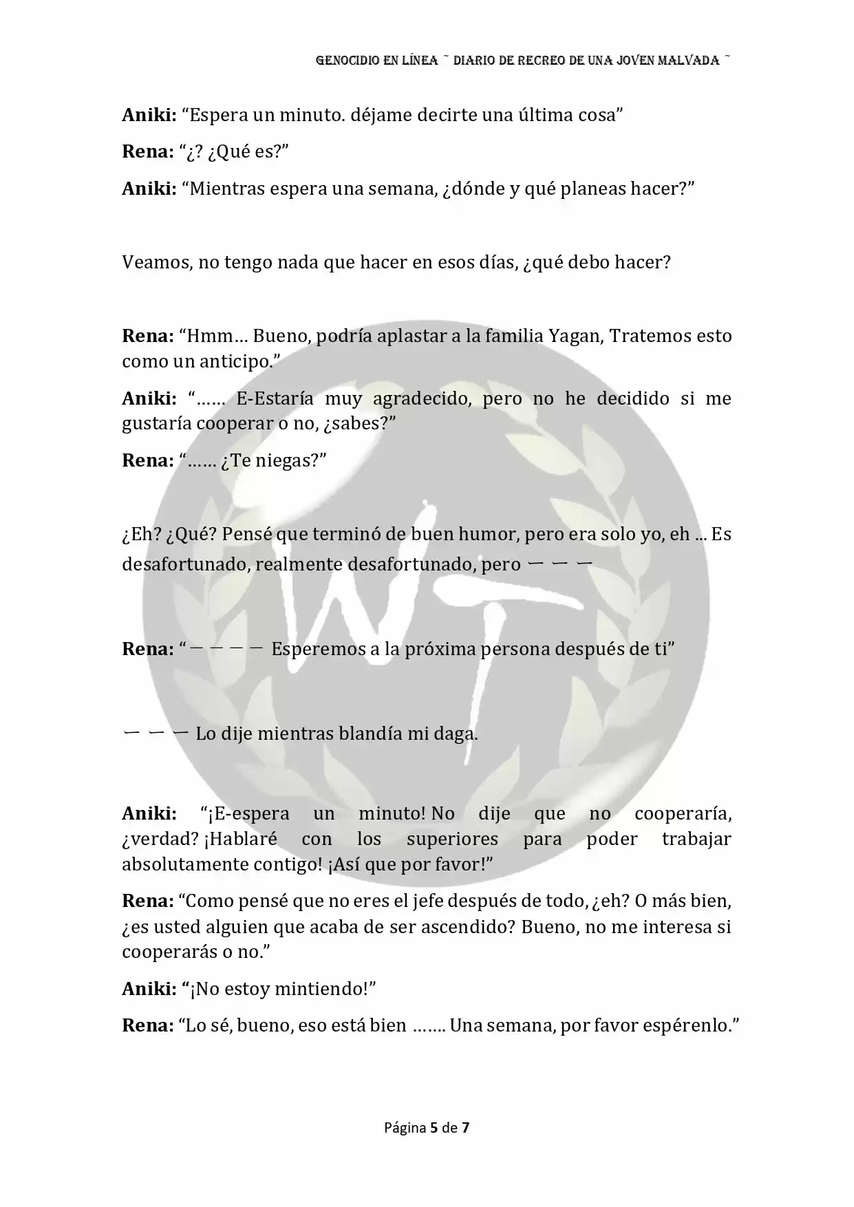 Genocide Online - Novela Web (Novela) - Capítulo 13 - Página 5 - LectorTMOo