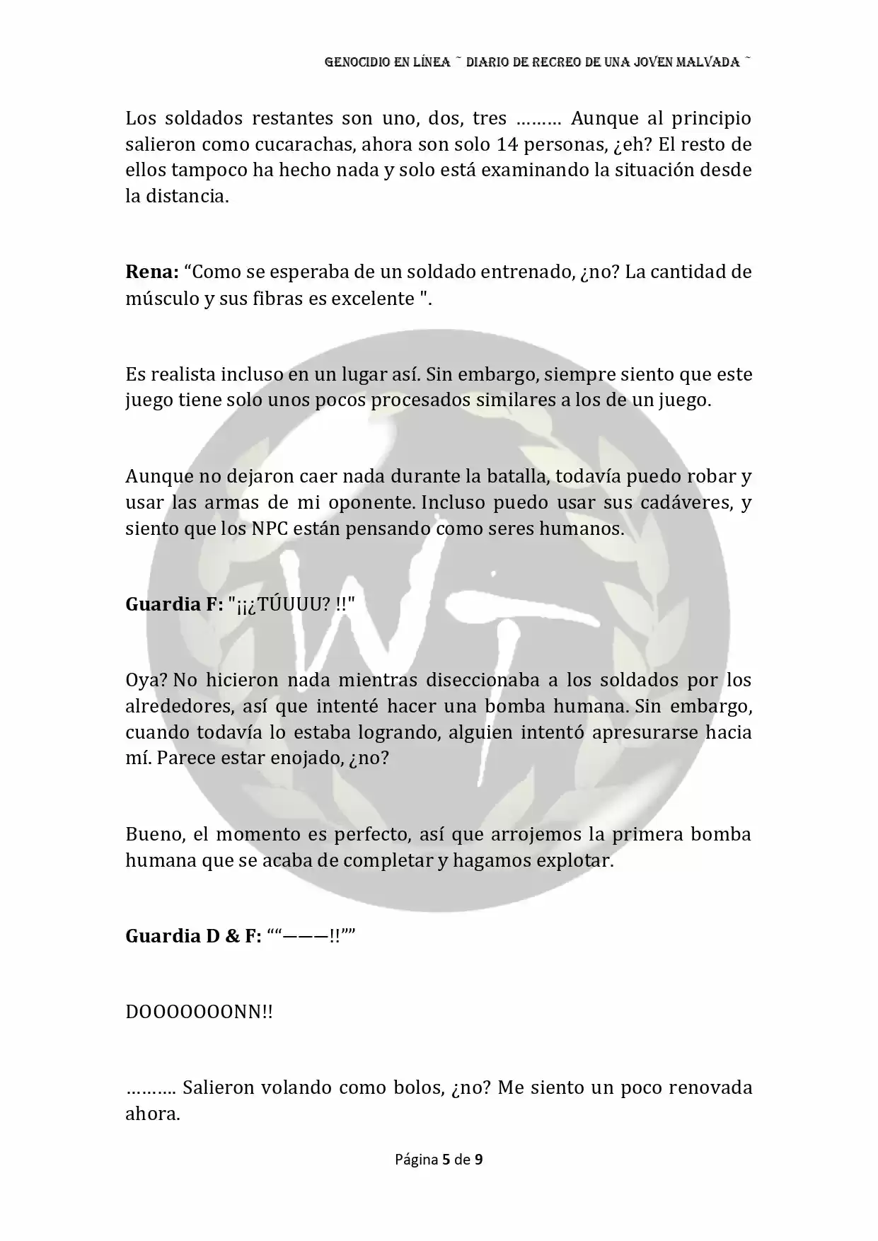 Genocide Online - Novela Web (Novela) - Capítulo 17 - Página 5 - LectorTMOo