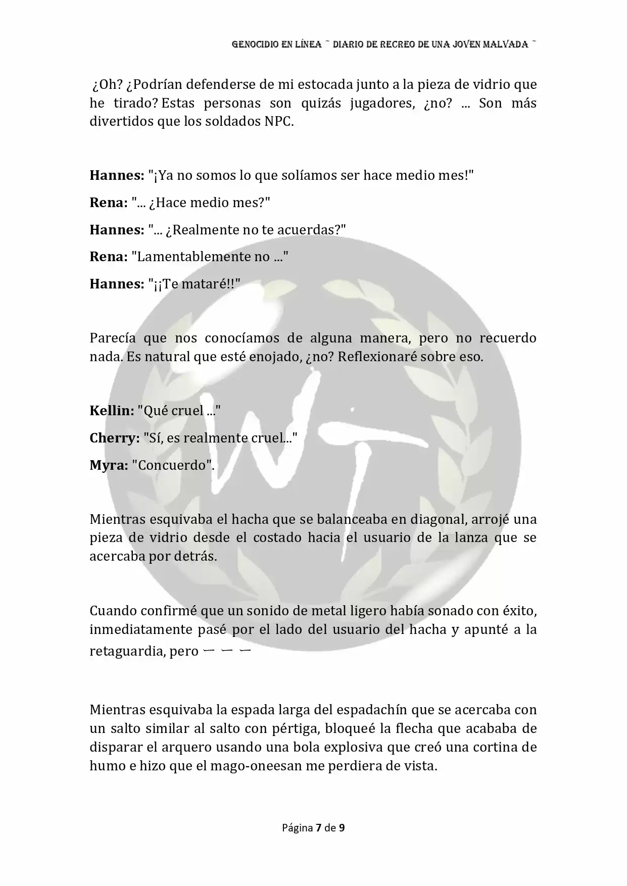 Genocide Online - Novela Web (Novela) - Capítulo 17 - Página 7 - LectorTMOo