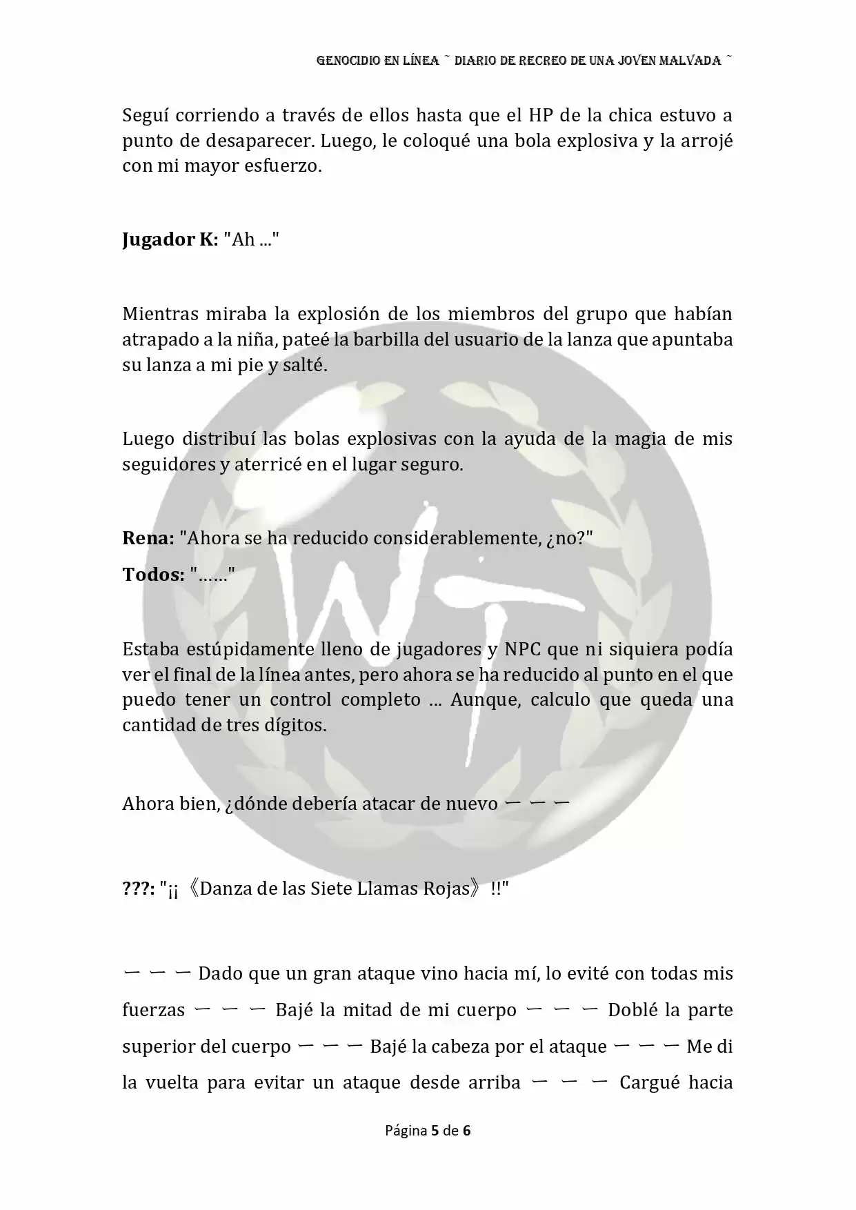 Genocide Online - Novela Web (Novela) - Capítulo 18 - Página 5 - LectorTMOo