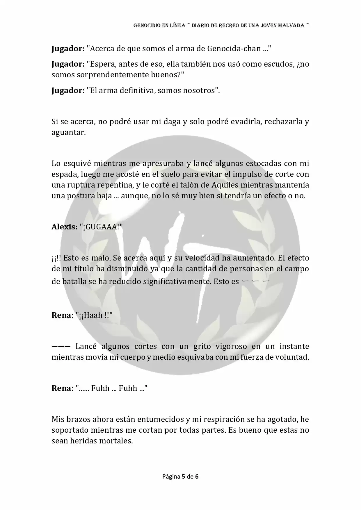 Genocide Online - Novela Web (Novela) - Capítulo 20 - Página 5 - LectorTMOo