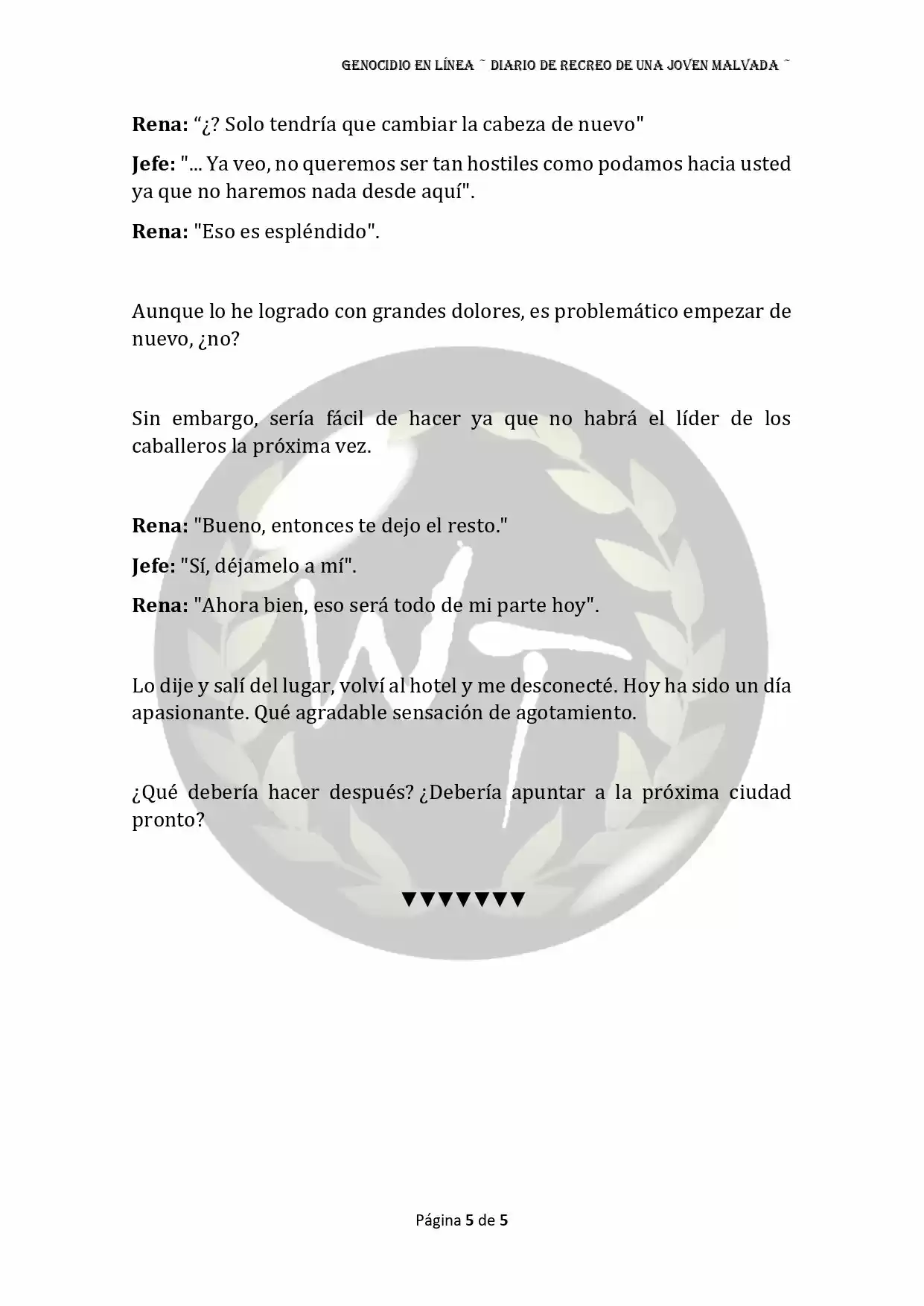 Genocide Online - Novela Web (Novela) - Capítulo 22 - Página 5 - LectorTMOo