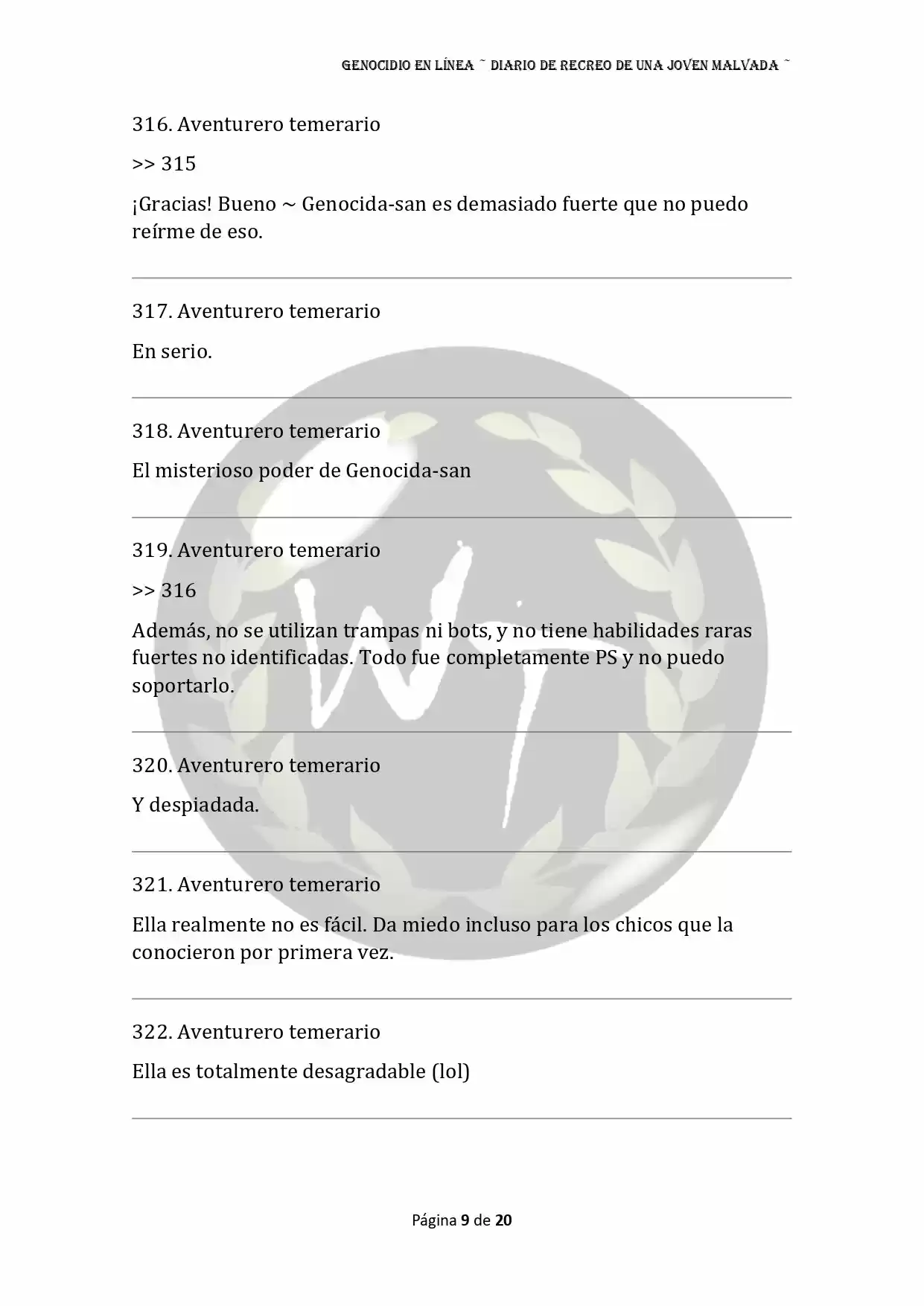 Genocide Online - Novela Web (Novela) - Capítulo 23 - Página 9 - LectorTMOo