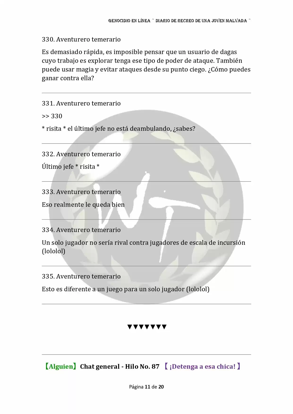 Genocide Online - Novela Web (Novela) - Capítulo 23 - Página 11 - LectorTMOo