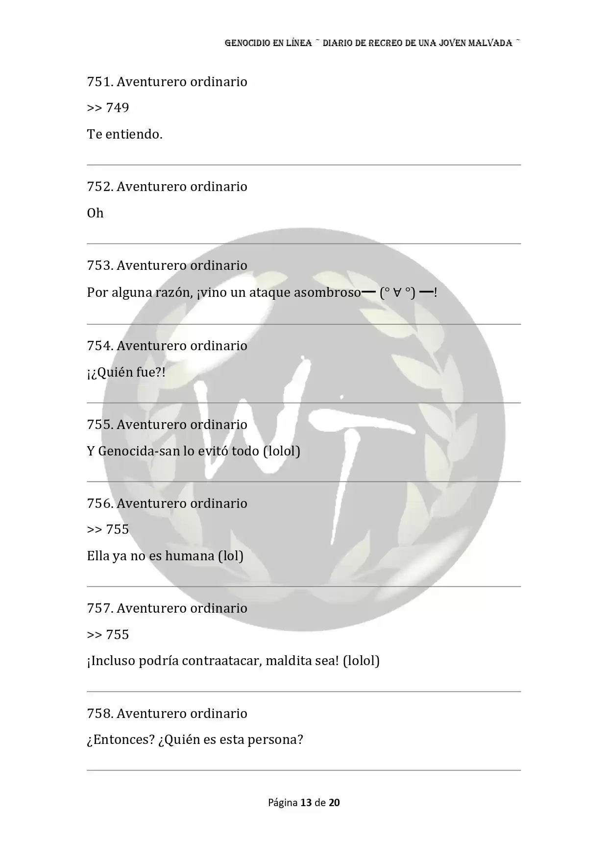 Genocide Online - Novela Web (Novela) - Capítulo 23 - Página 13 - LectorTMOo