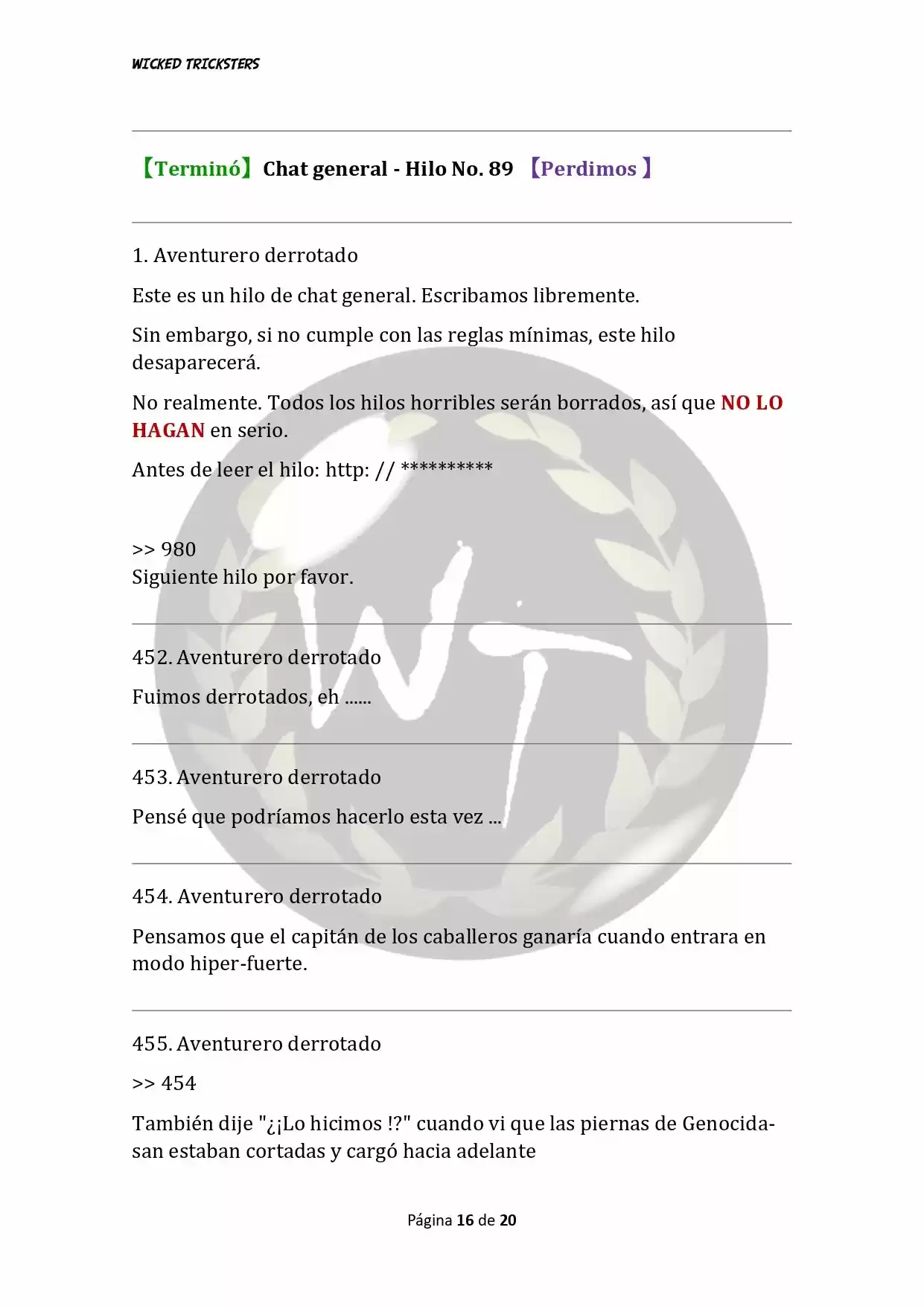 Genocide Online - Novela Web (Novela) - Capítulo 23 - Página 16 - LectorTMOo