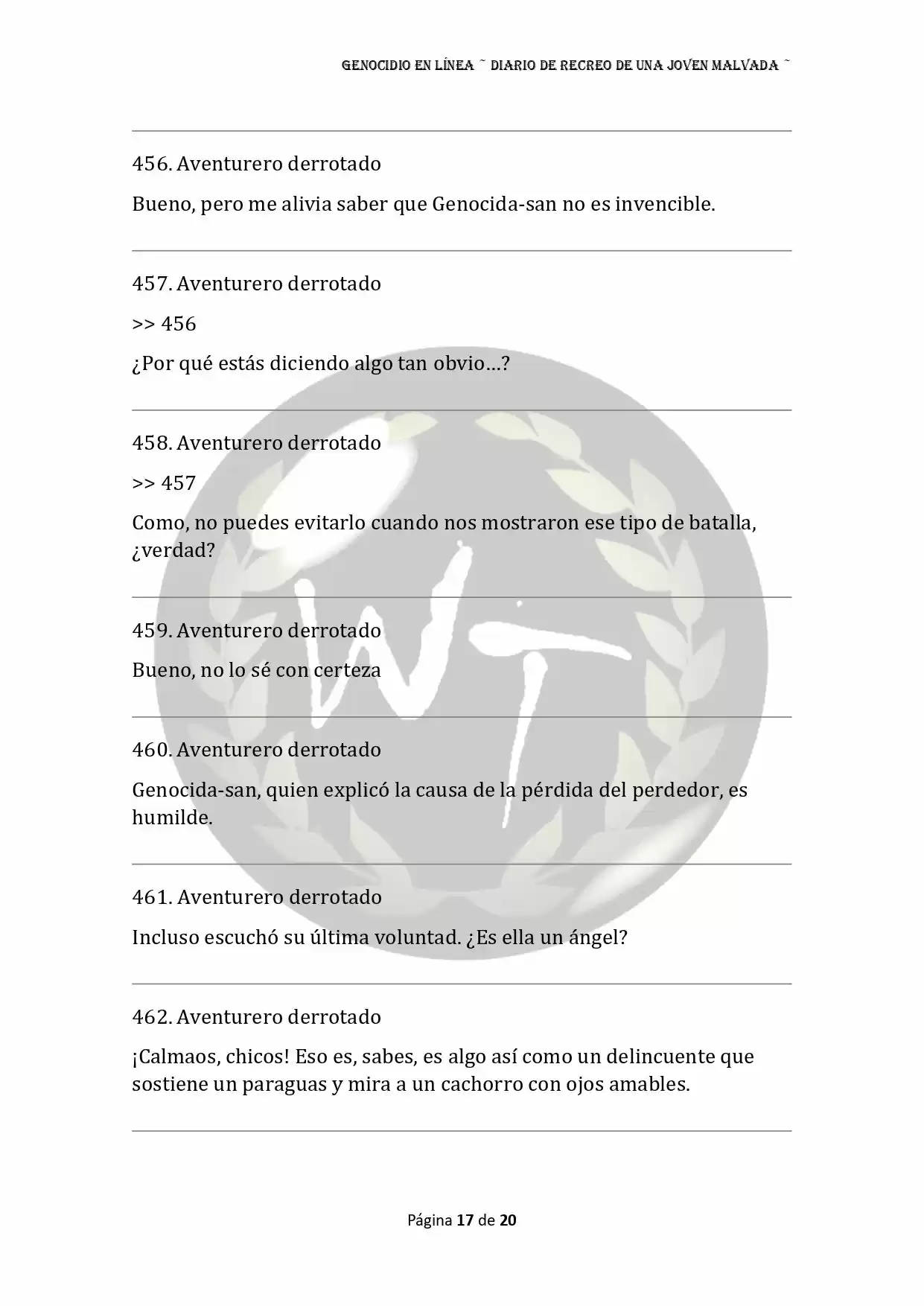 Genocide Online - Novela Web (Novela) - Capítulo 23 - Página 17 - LectorTMOo