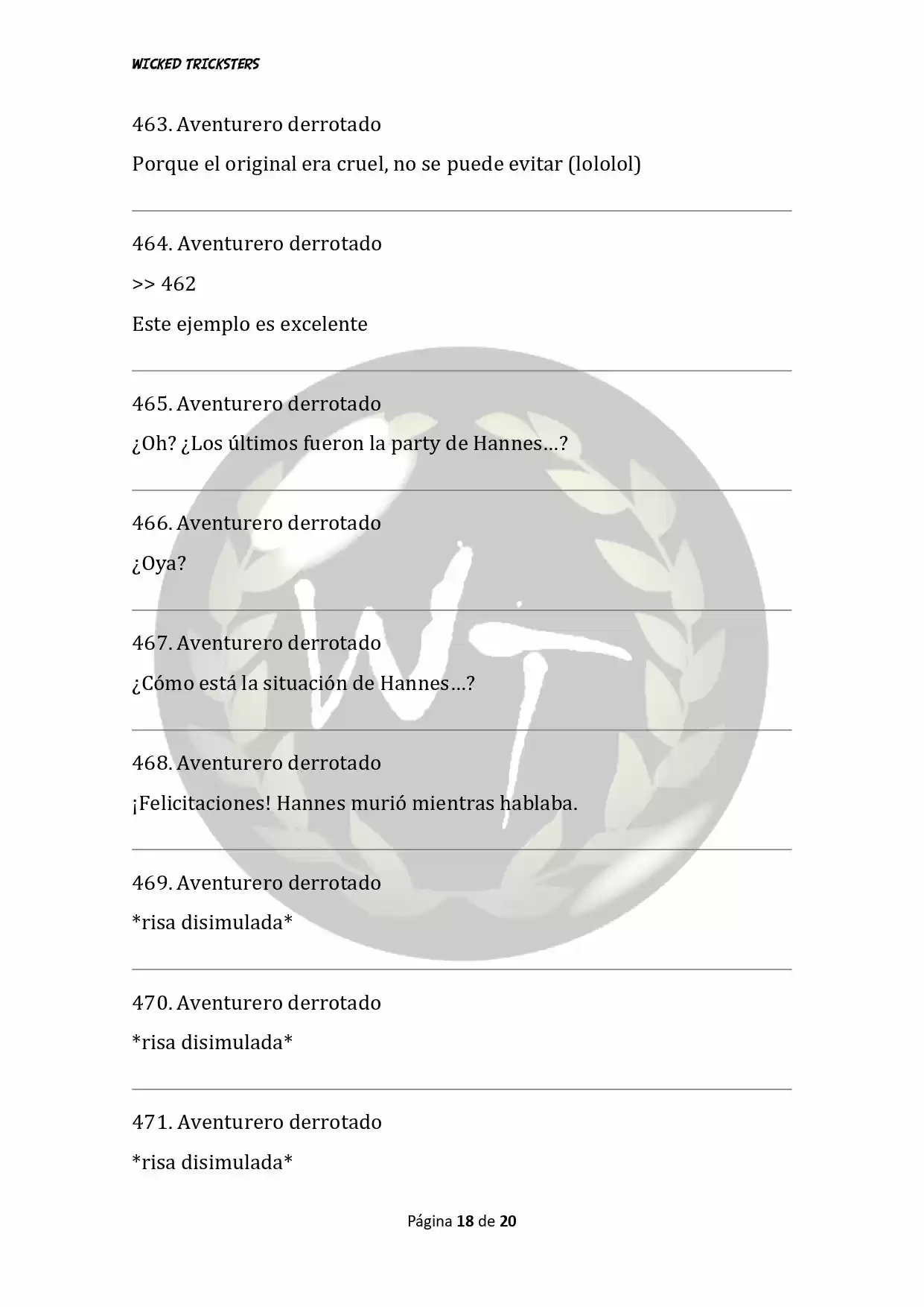 Genocide Online - Novela Web (Novela) - Capítulo 23 - Página 18 - LectorTMOo