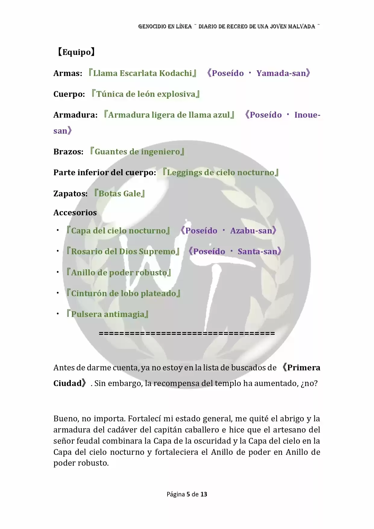Genocide Online - Novela Web (Novela) - Capítulo 24 - Página 5 - LectorTMOo