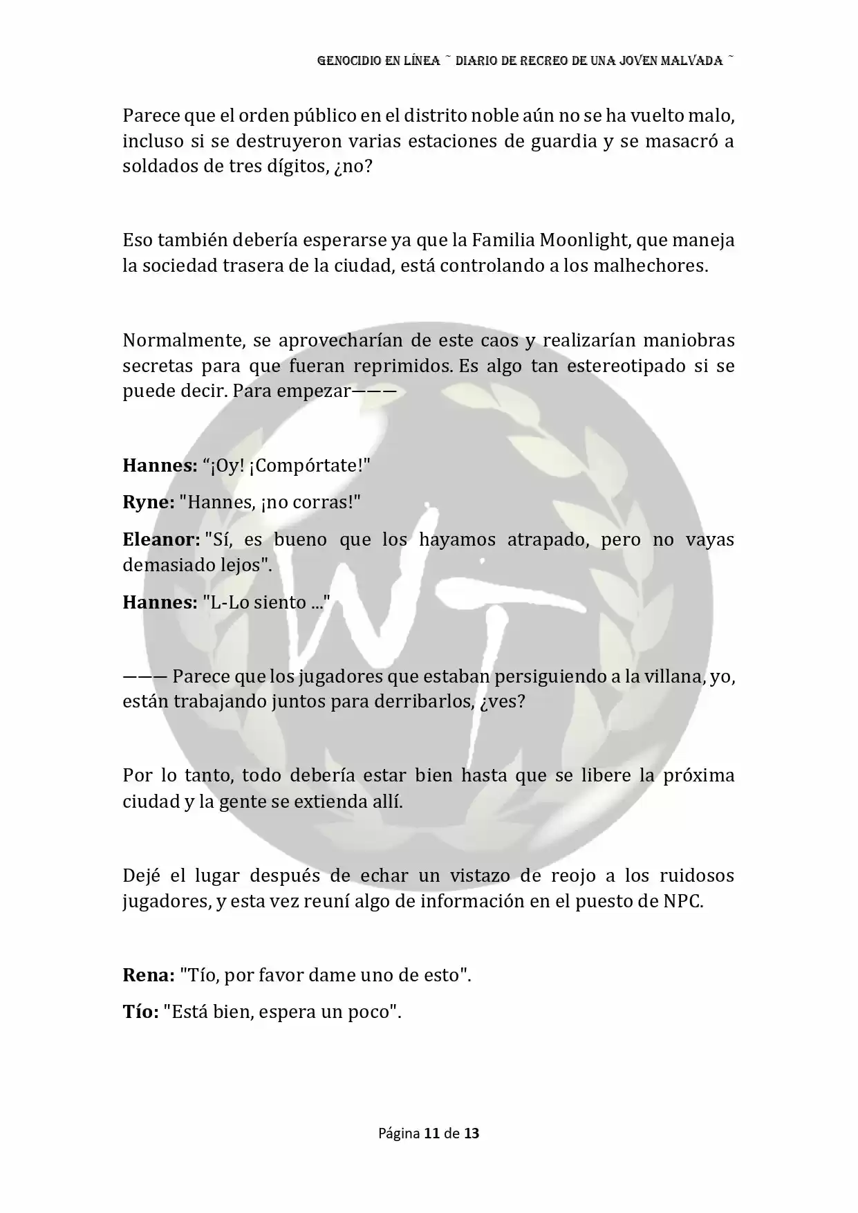 Genocide Online - Novela Web (Novela) - Capítulo 24 - Página 11 - LectorTMOo