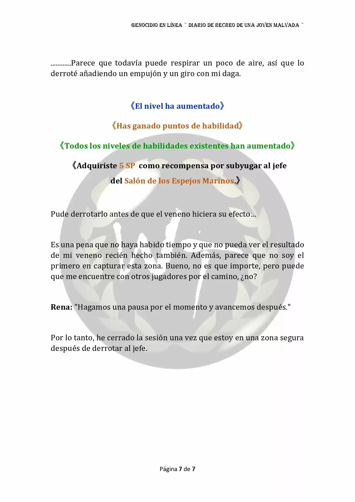 Genocide Online - Novela Web (Novela) - Capítulo 25 - Página 7 - LectorTMOo