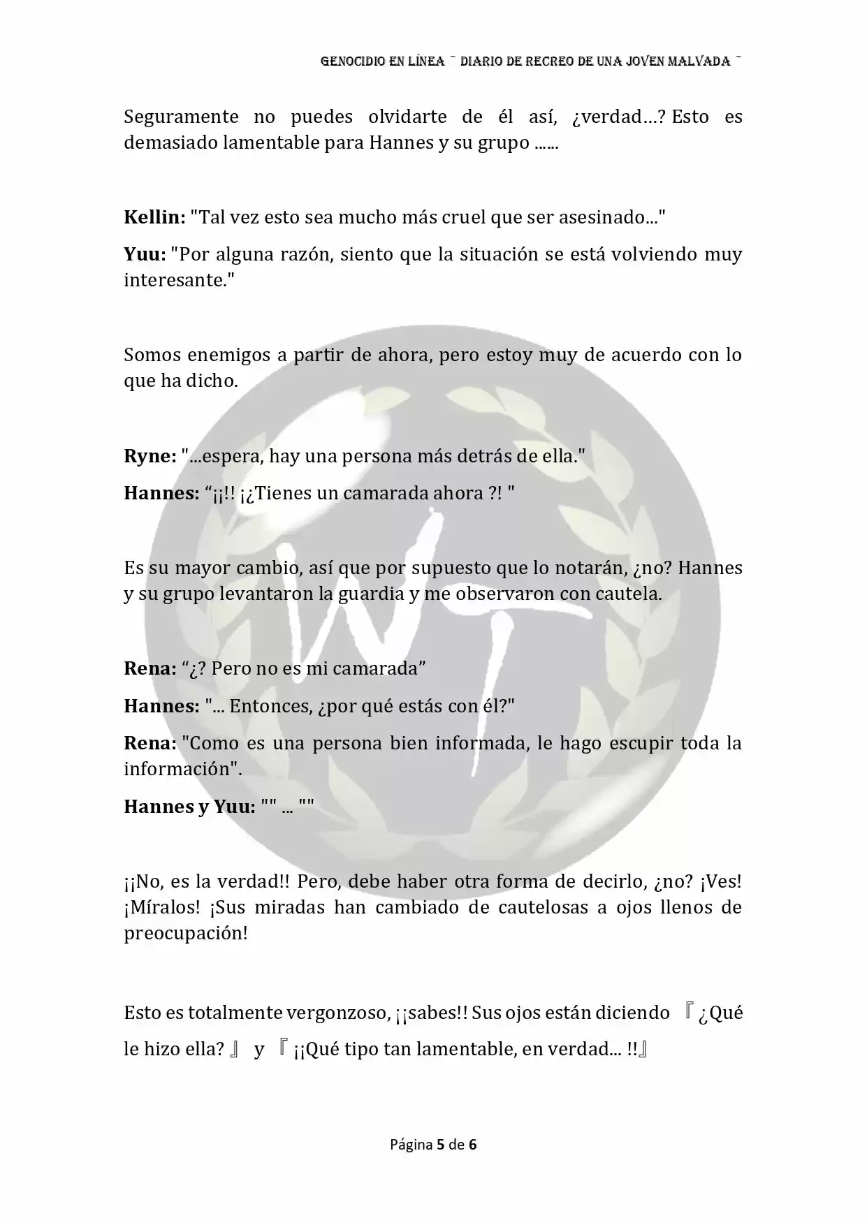 Genocide Online - Novela Web (Novela) - Capítulo 28 - Página 5 - LectorTMOo