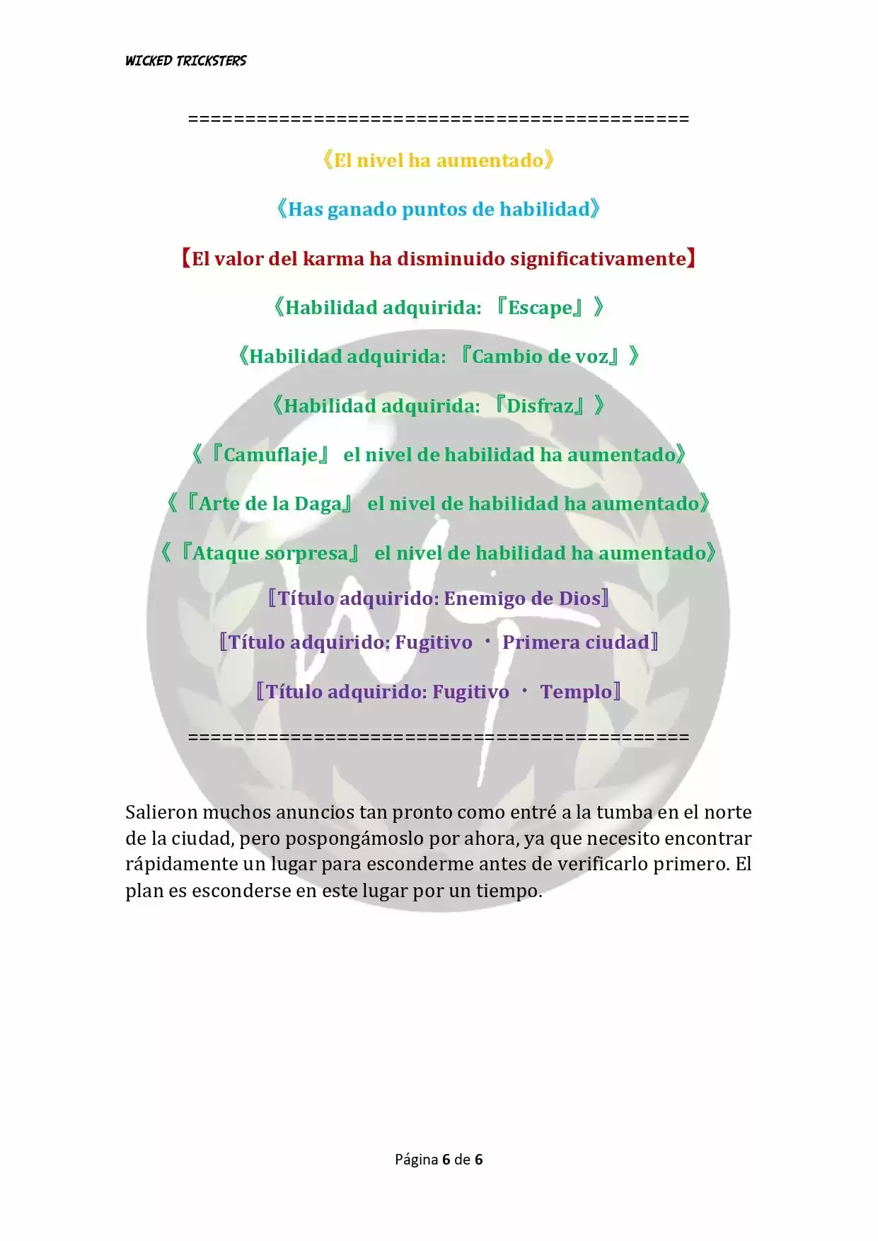 Genocide Online - Novela Web (Novela) - Capítulo 3 - Página 6 - LectorTMOo