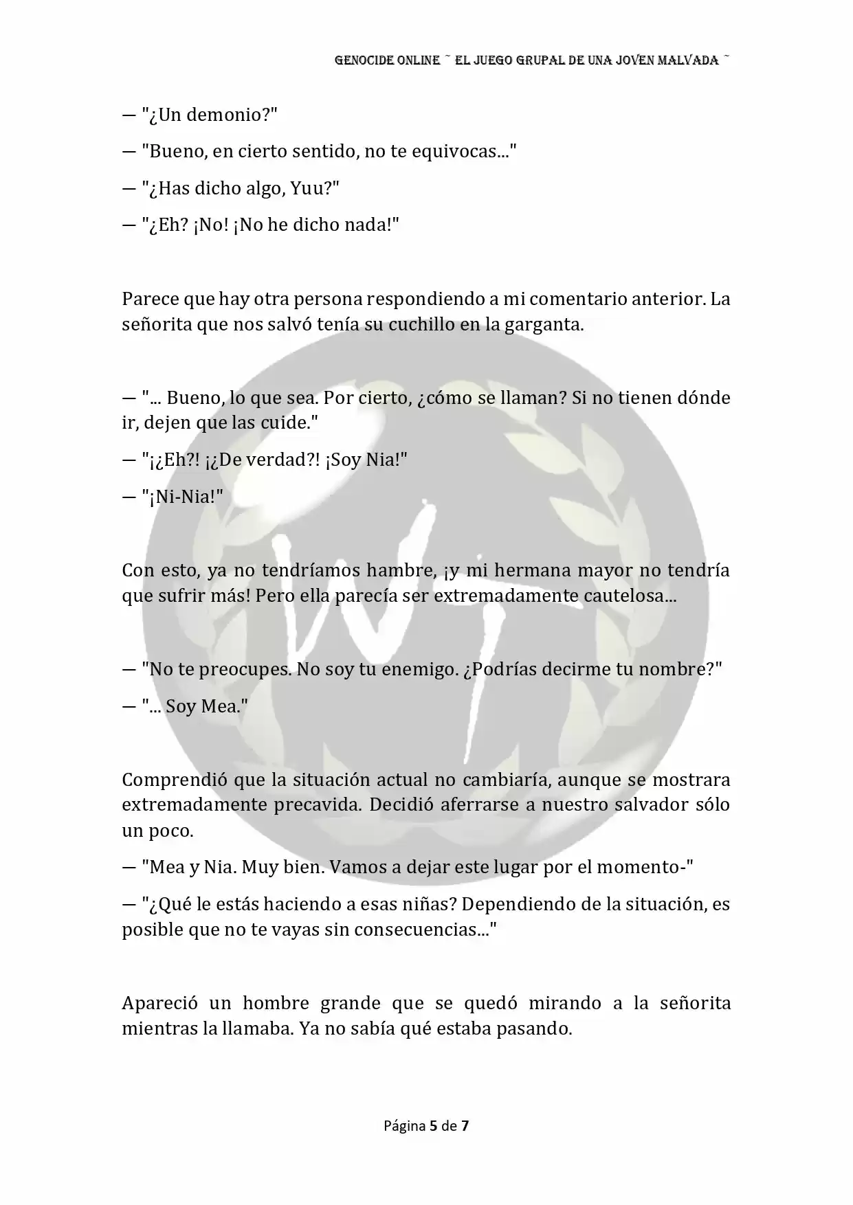 Genocide Online - Novela Web (Novela) - Capítulo 32 - Página 6 - LectorTMOo