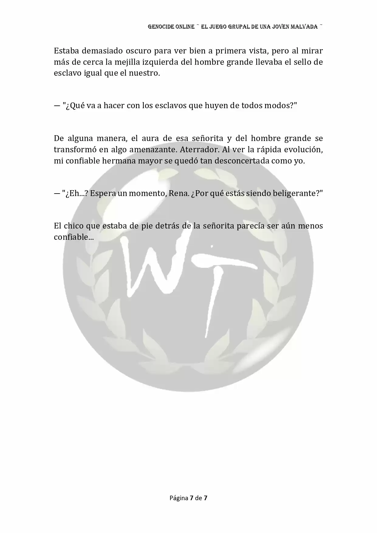 Genocide Online - Novela Web (Novela) - Capítulo 32 - Página 8 - LectorTMOo