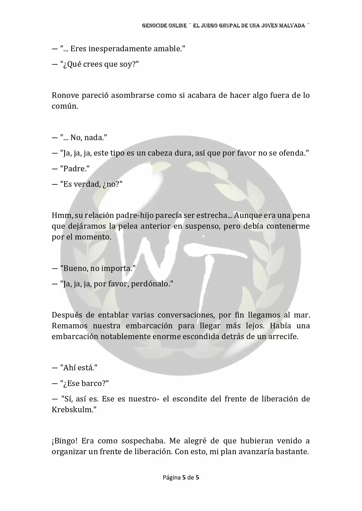 Genocide Online - Novela Web (Novela) - Capítulo 34 - Página 6 - LectorTMOo