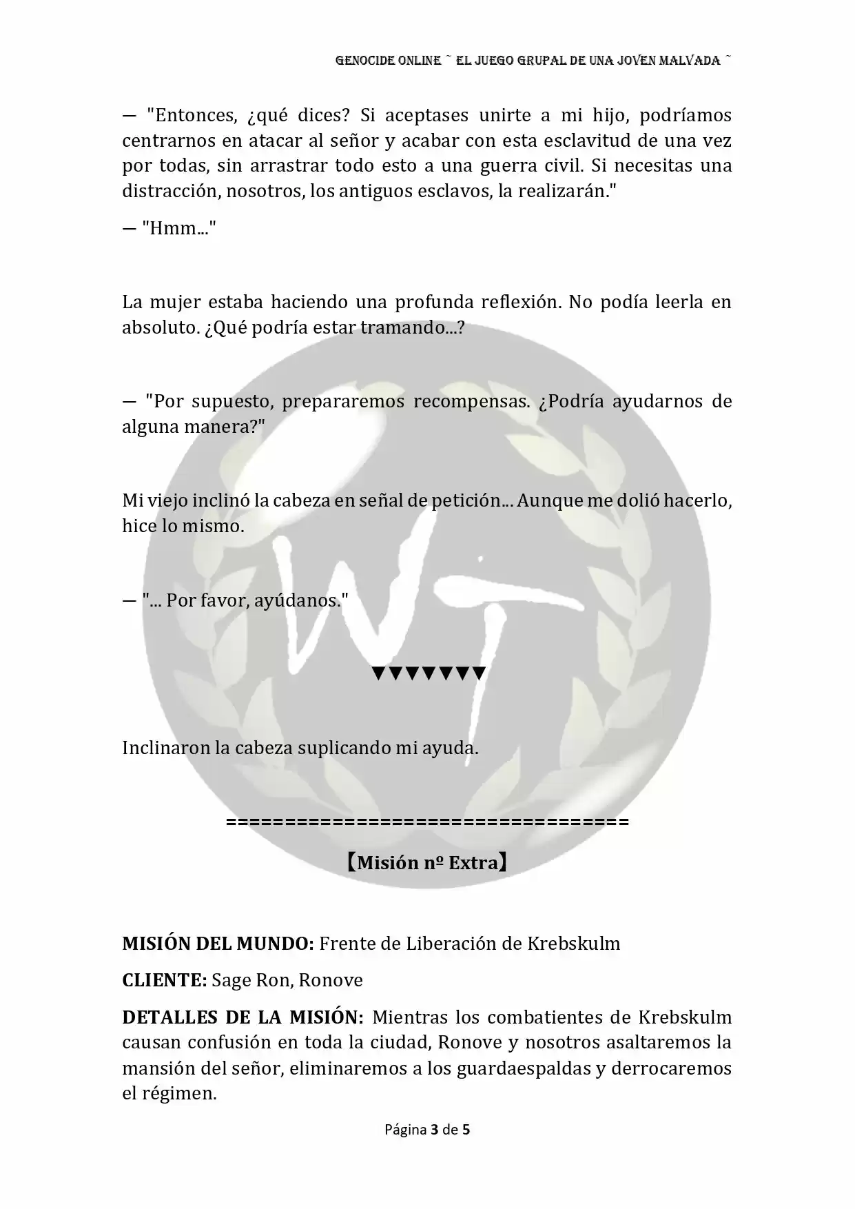 Genocide Online - Novela Web (Novela) - Capítulo 35 - Página 4 - LectorTMOo