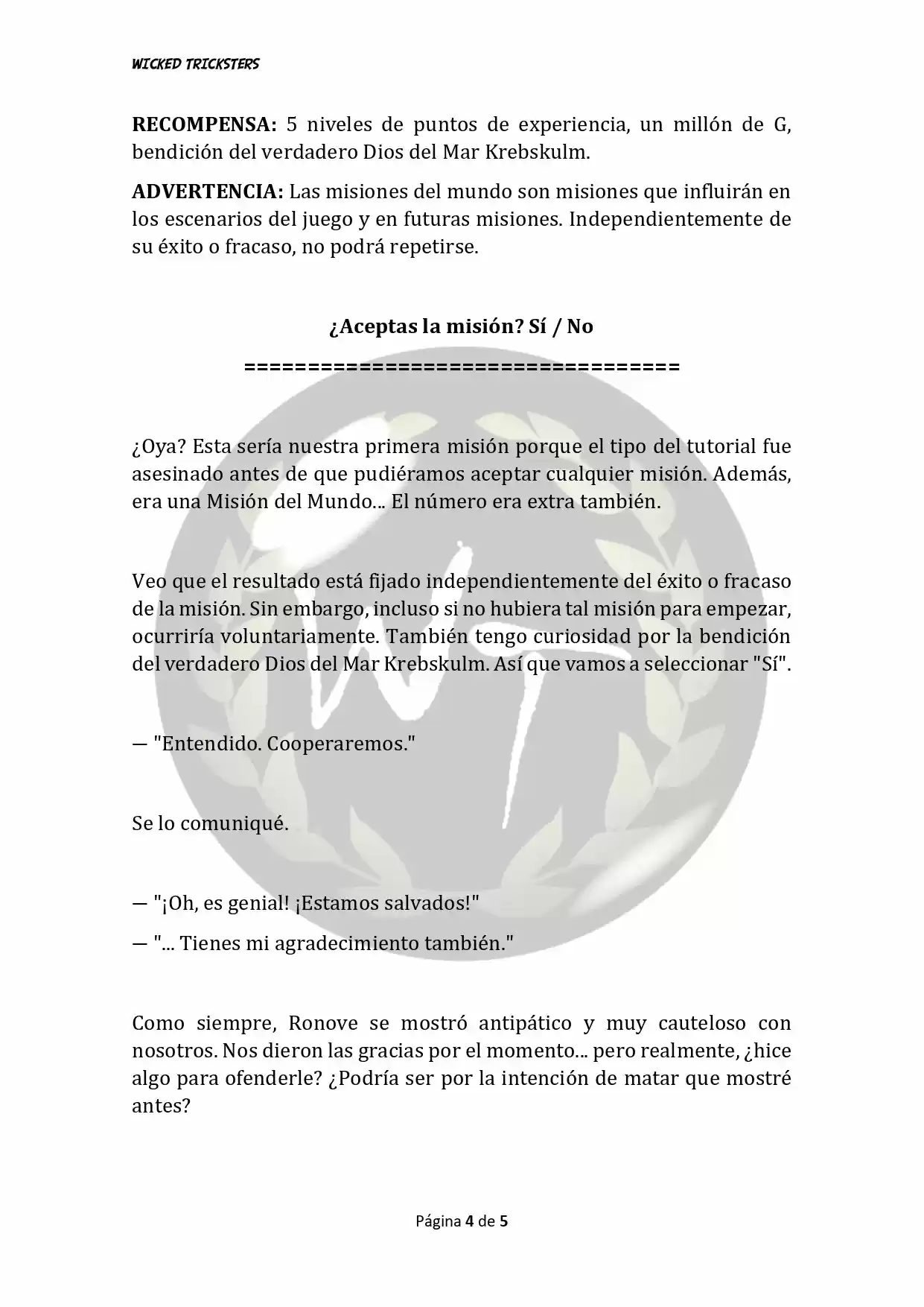 Genocide Online - Novela Web (Novela) - Capítulo 35 - Página 5 - LectorTMOo