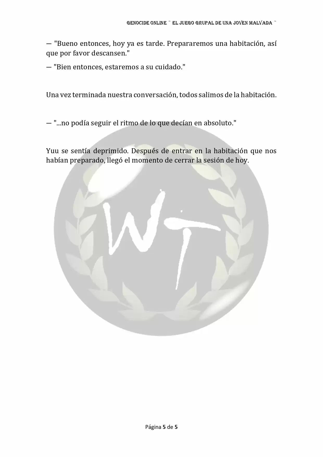 Genocide Online - Novela Web (Novela) - Capítulo 35 - Página 6 - LectorTMOo